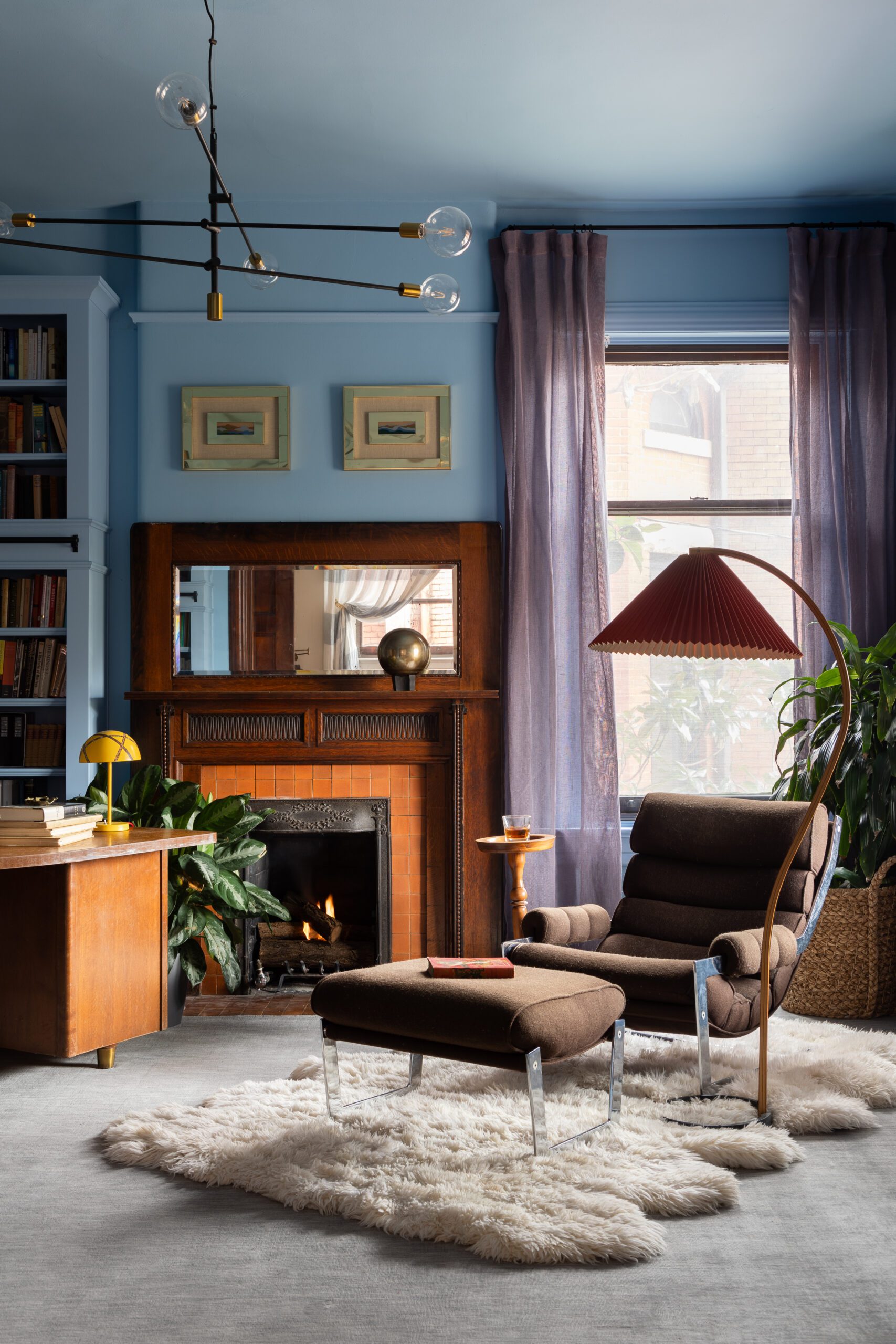 Recliner in the Blue Library