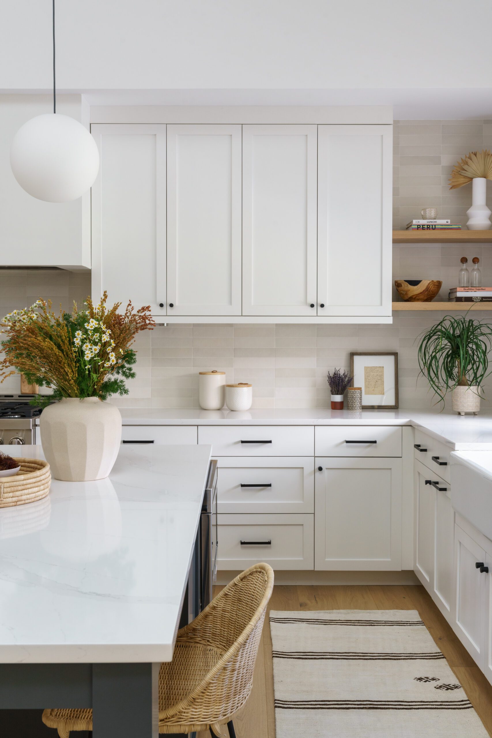 White Kitchen Island