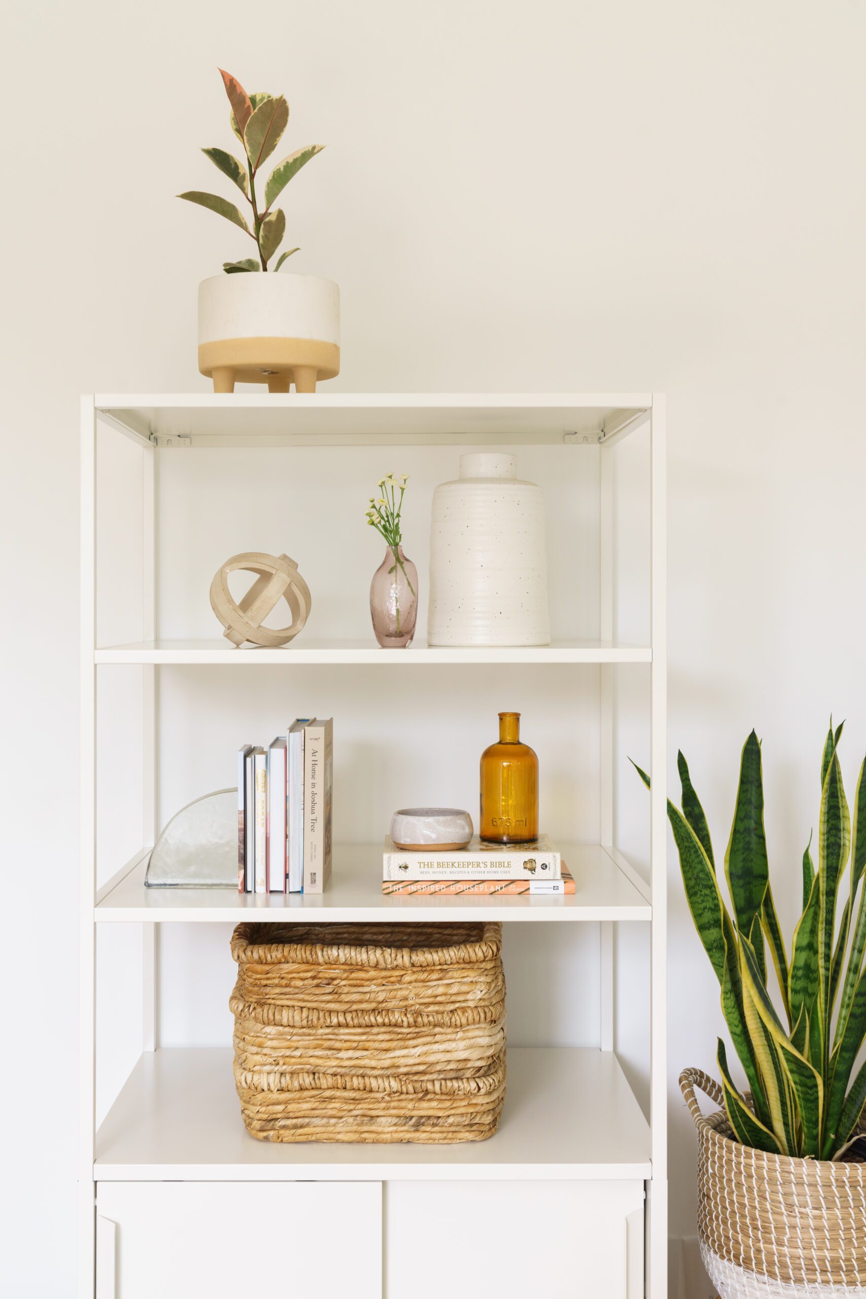 White Shelving Unit