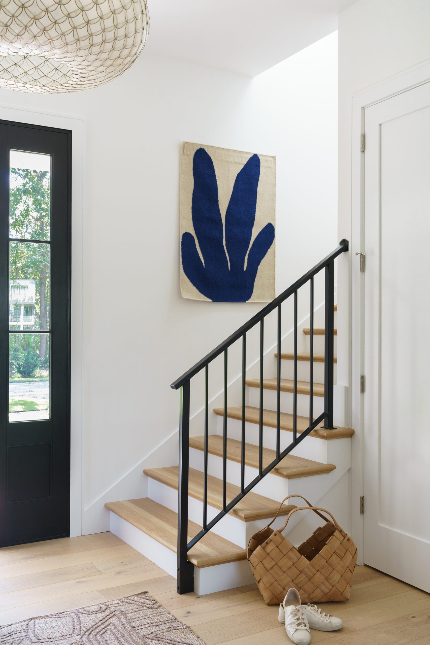 Staircase with Statement Painting