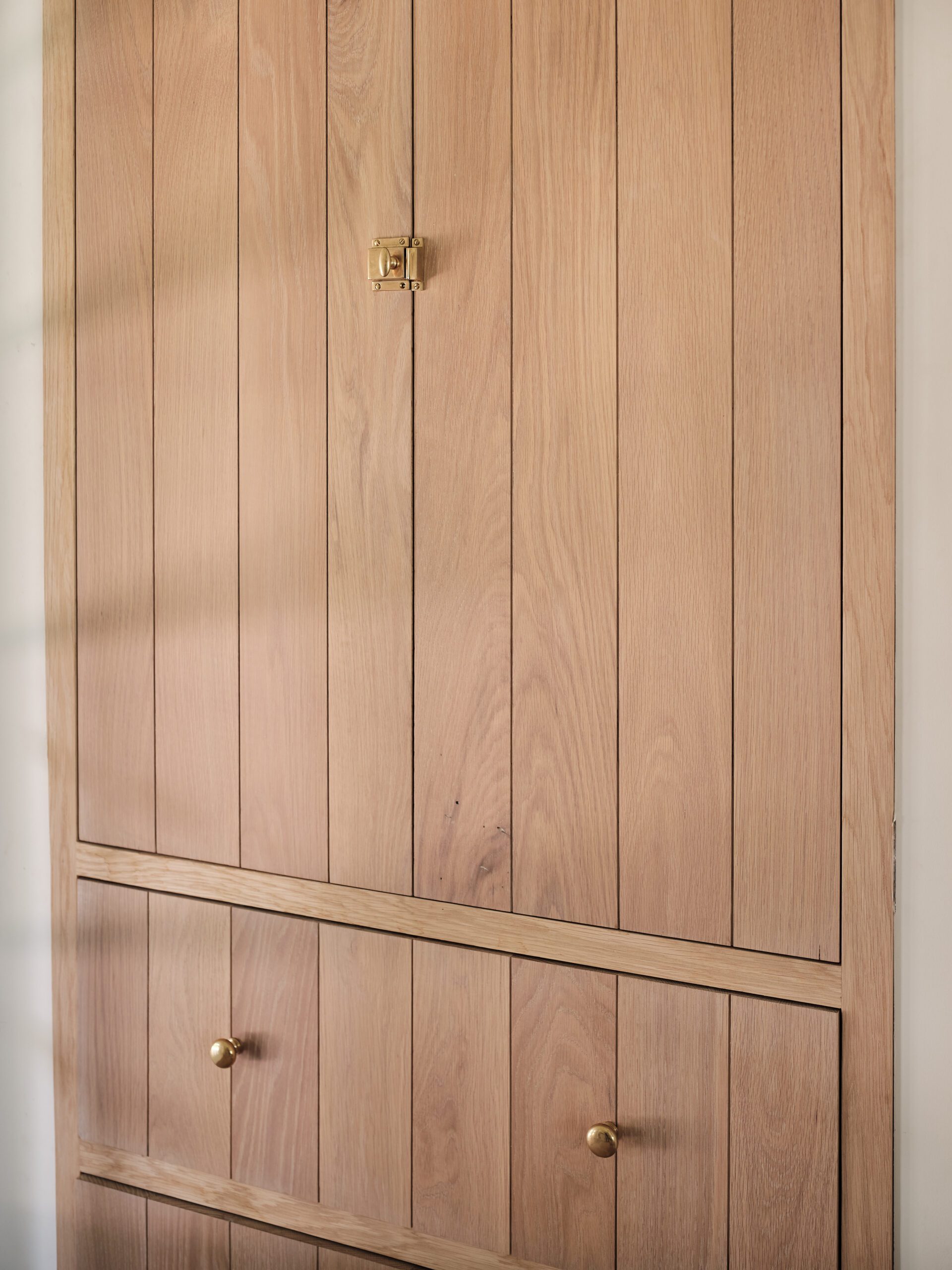 Storage with Gold Fixtures