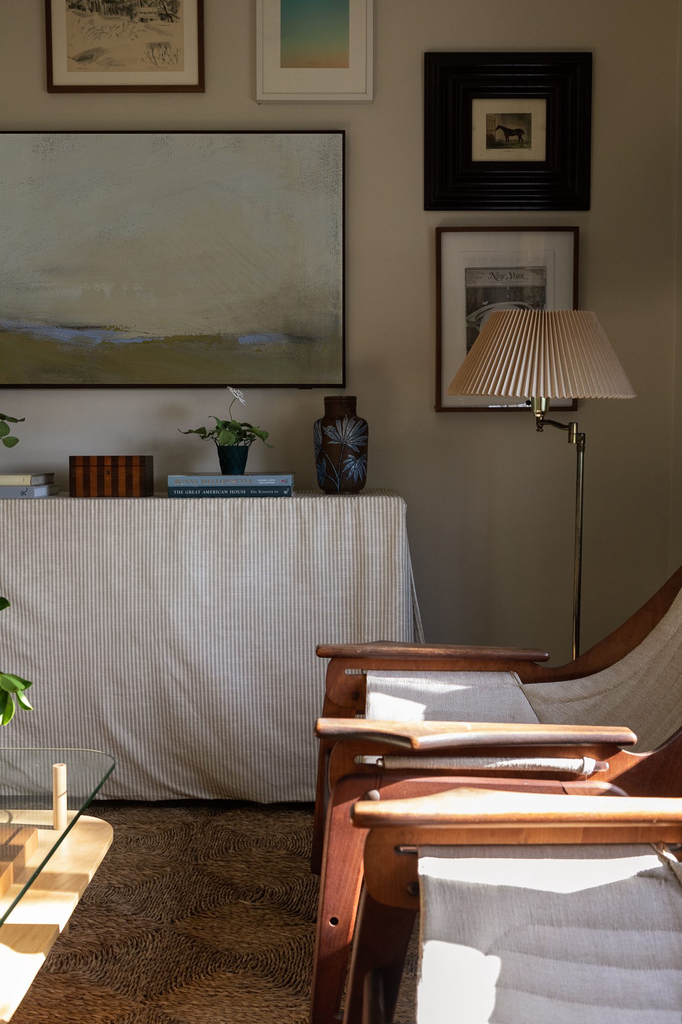 Seating Area and Floor Lamp