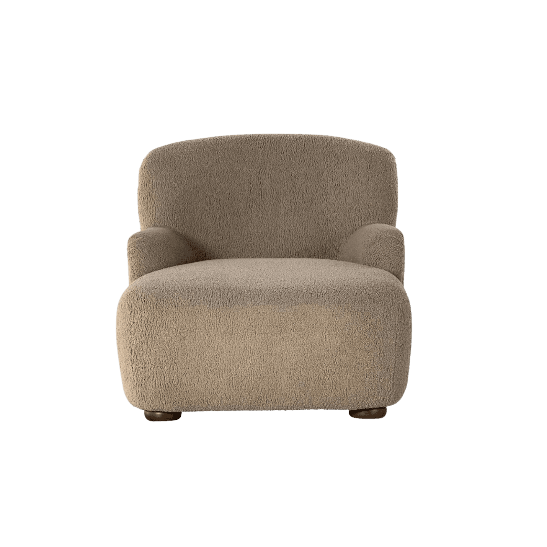 Beige Fuzzy Chair
