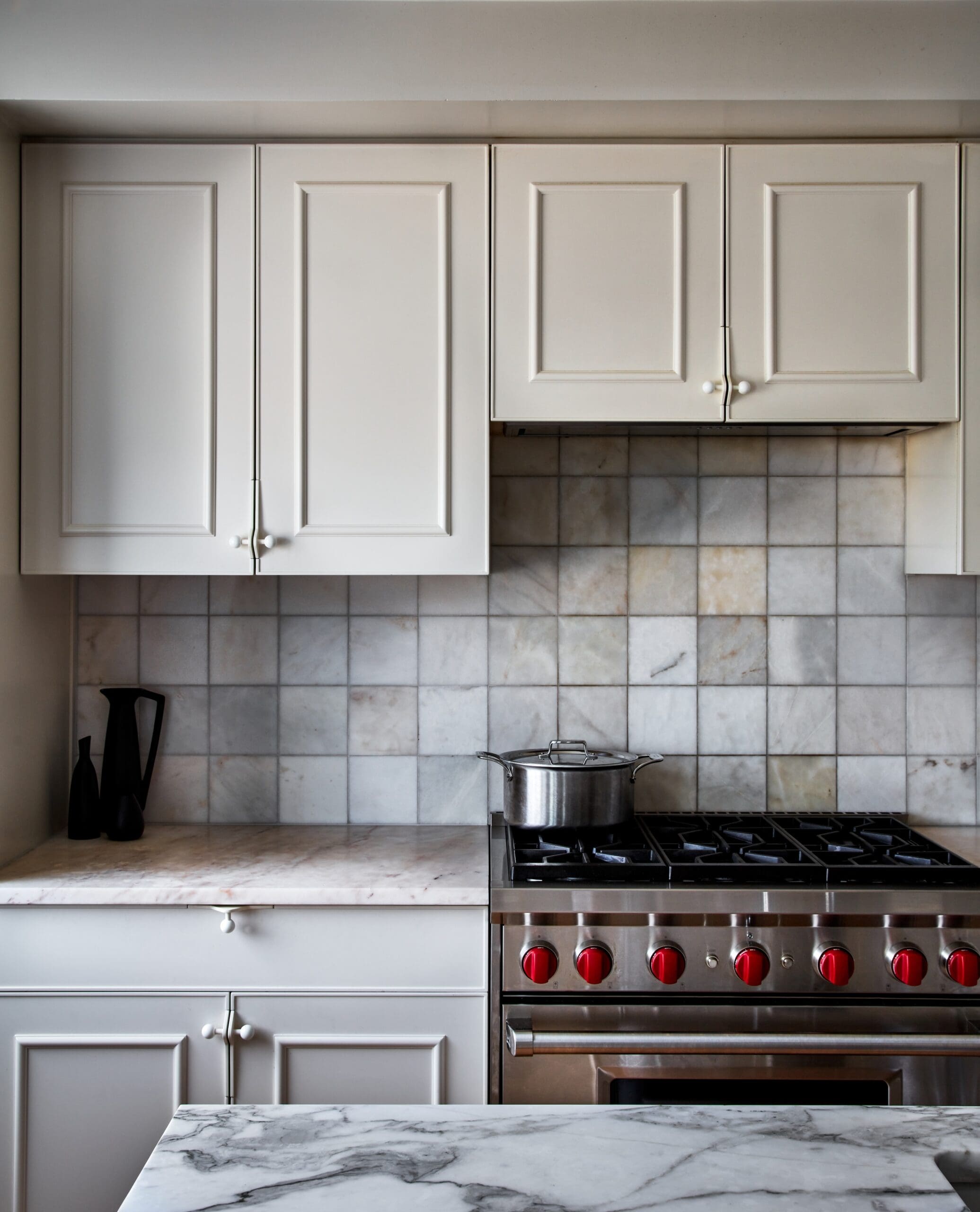 Modern kitchen in a Brooklyn apartment designed by Julia Baum