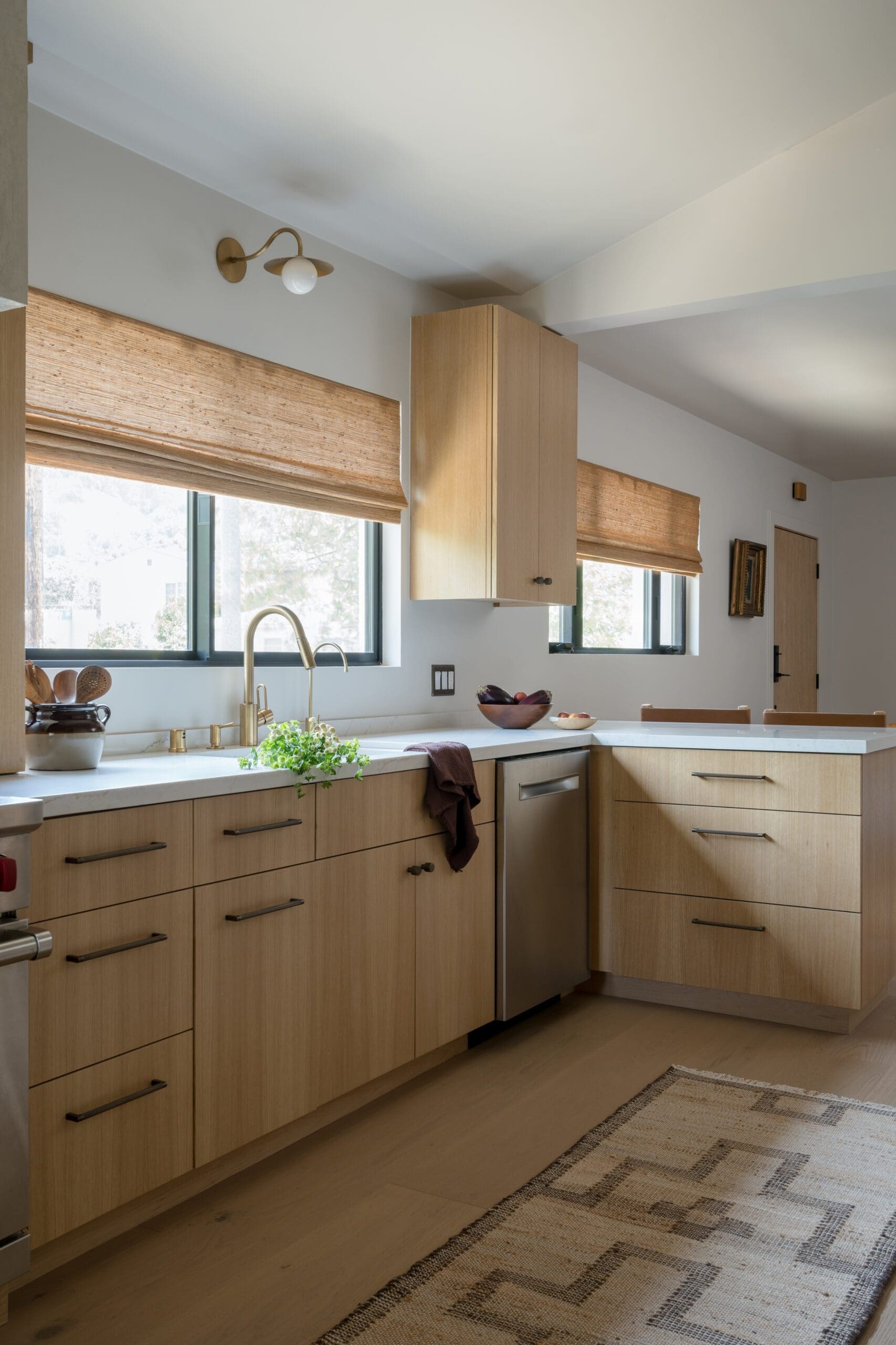 Wooden Cabinets and Windows