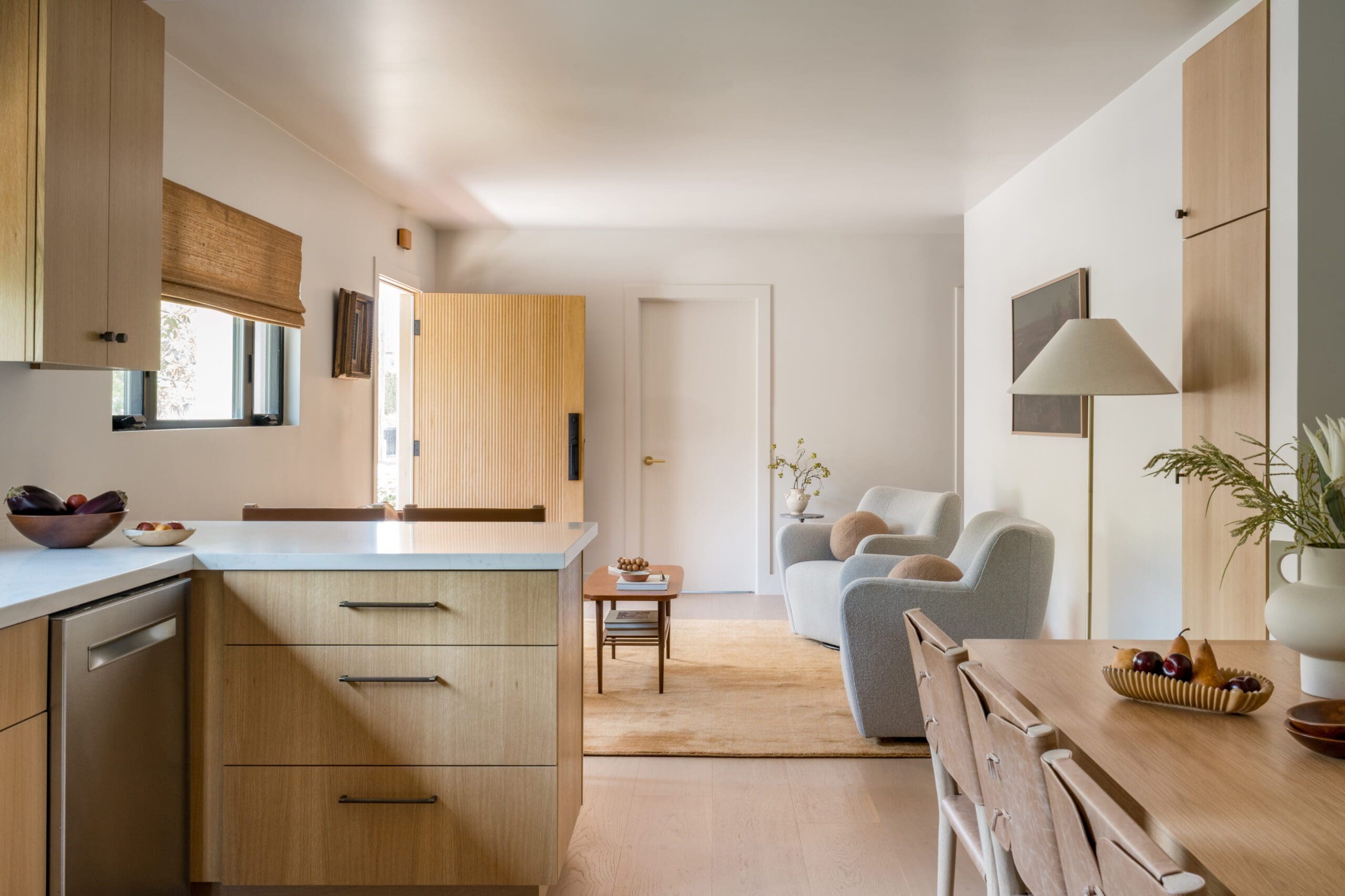 Front Door Open Flooding in Natural Light