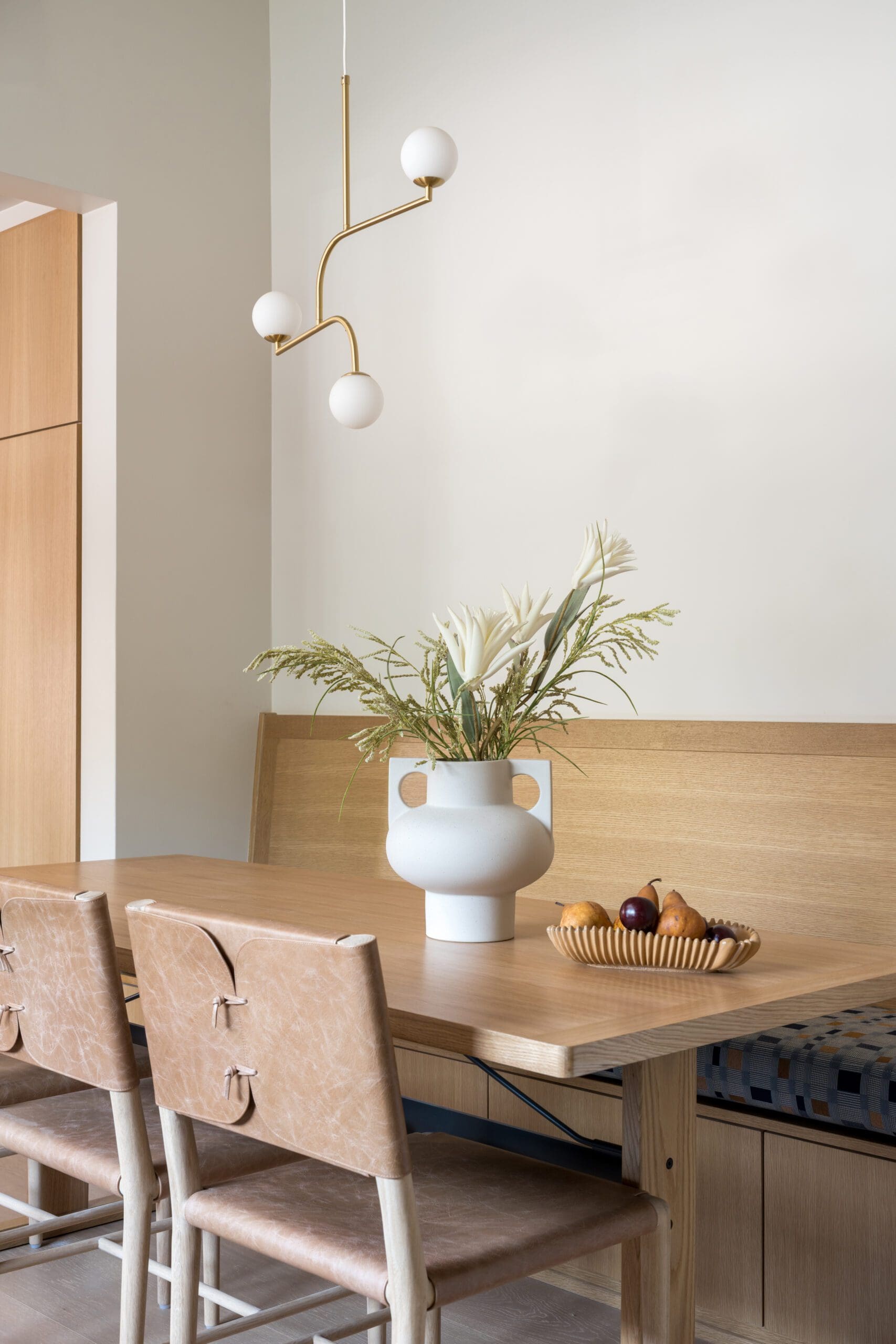 Leather Chairs and Dining Table