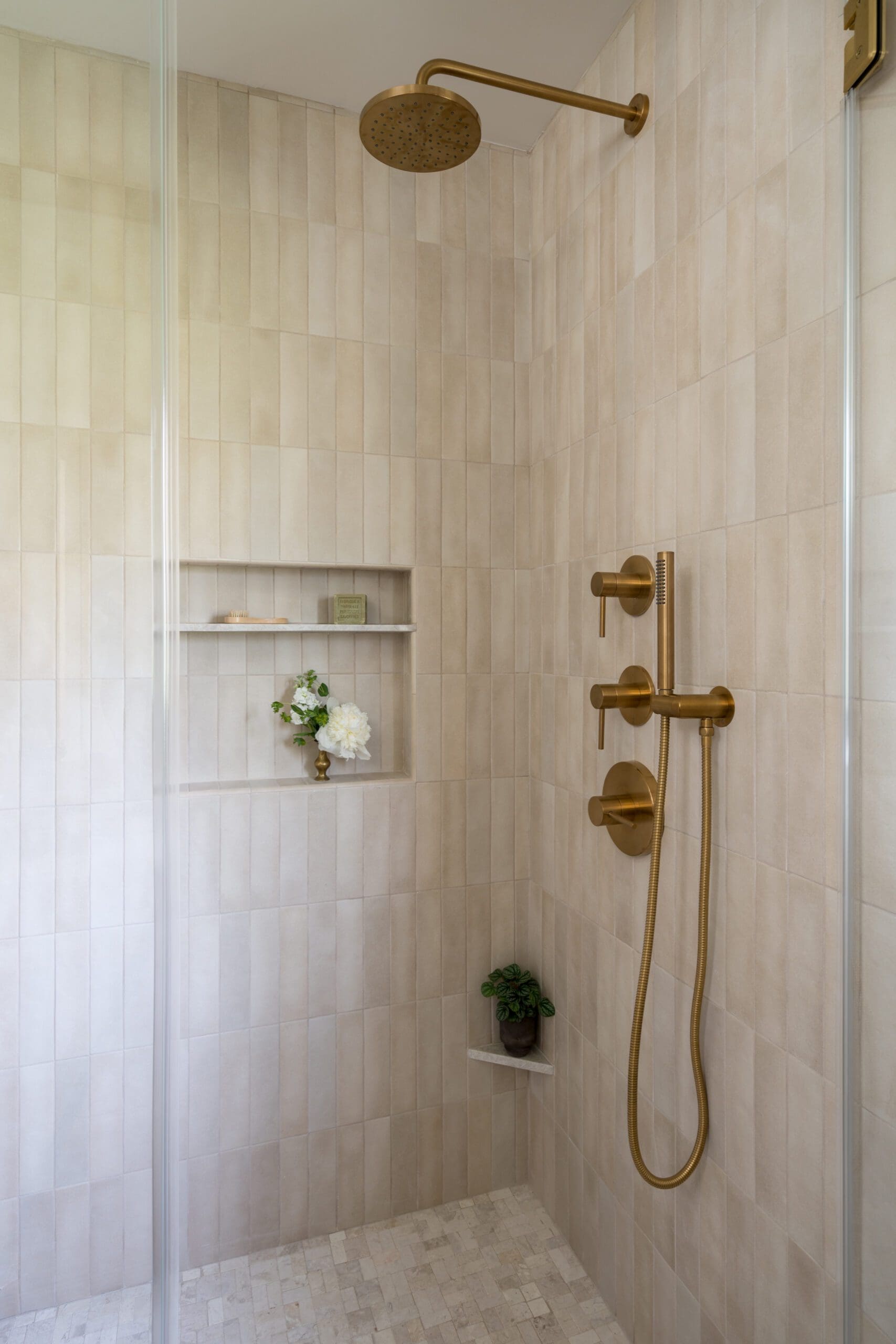 Golden Fixture Shower