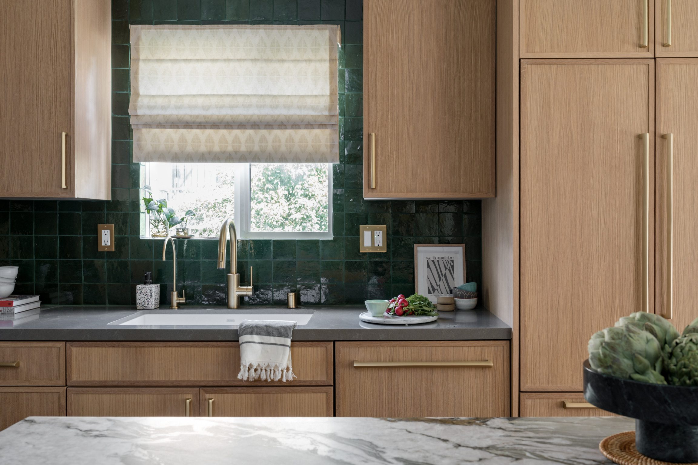 Tiled Backsplash and Small Window