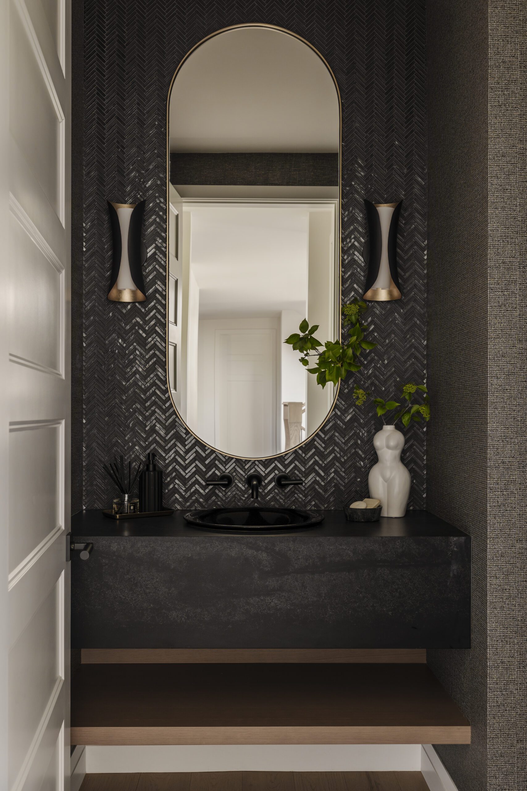 Oval Mirror Bathroom