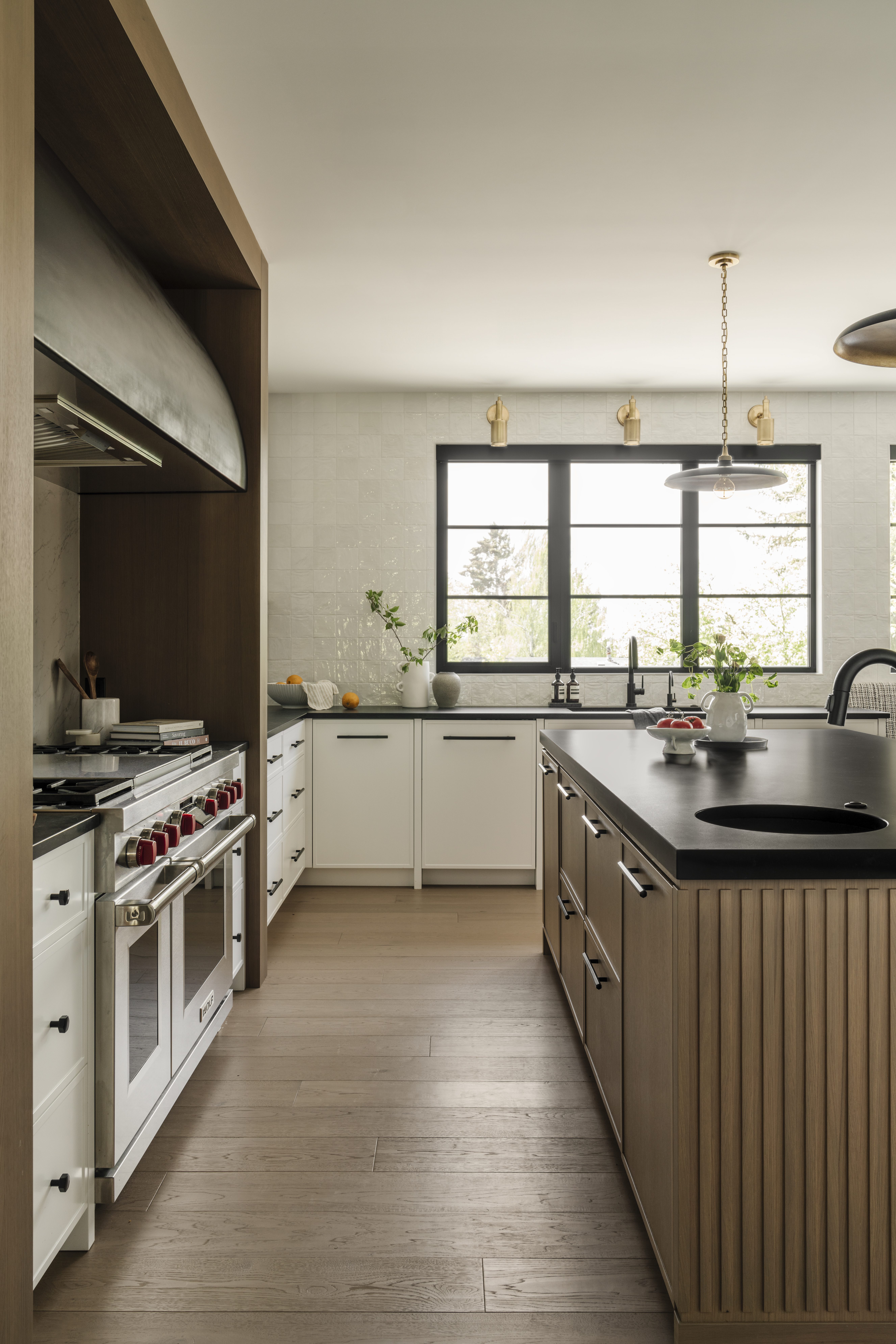 Kitchen Island and Oven Area