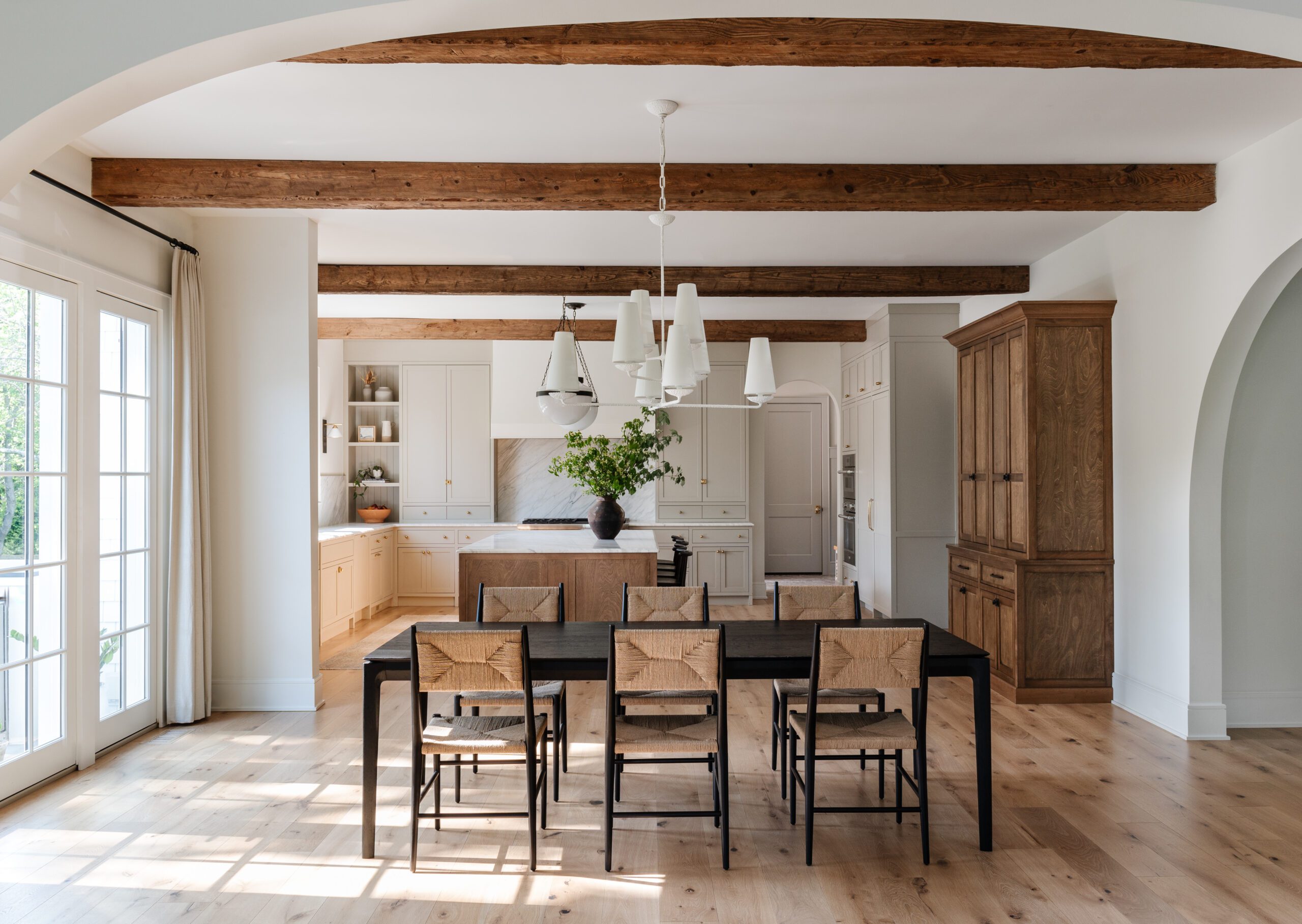 Exposed Beams Dining Room