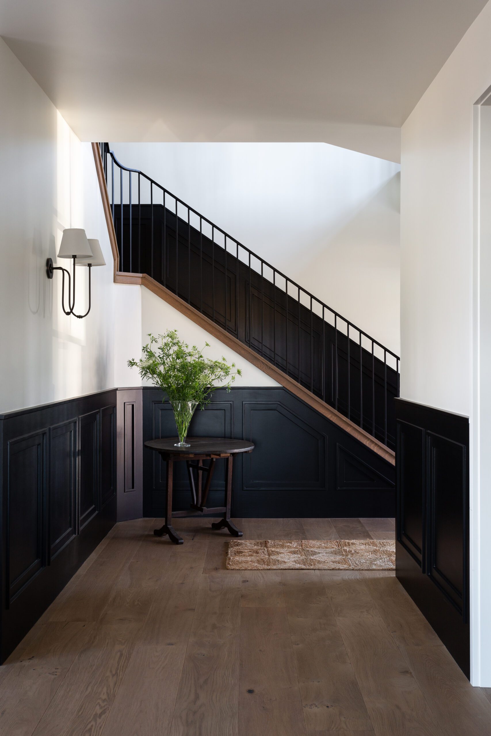 Iron staircase open hallway inspiration