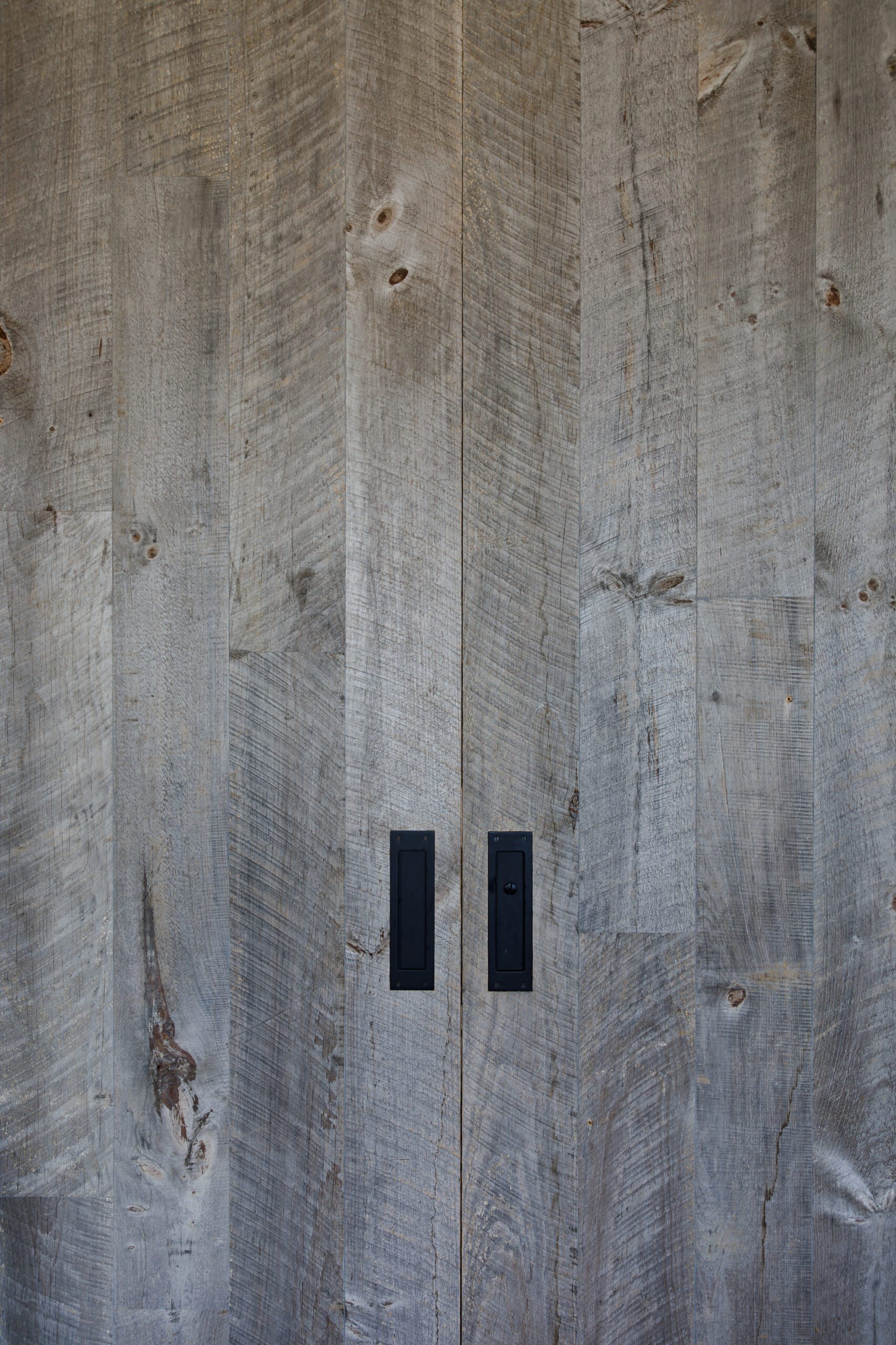 Shou Sugi Ban Wood Closet Doors