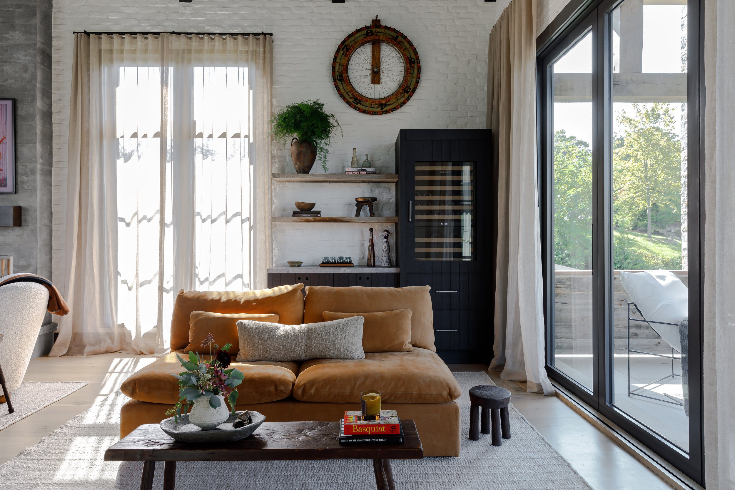 Organic Living Room Design Cozy Sofa