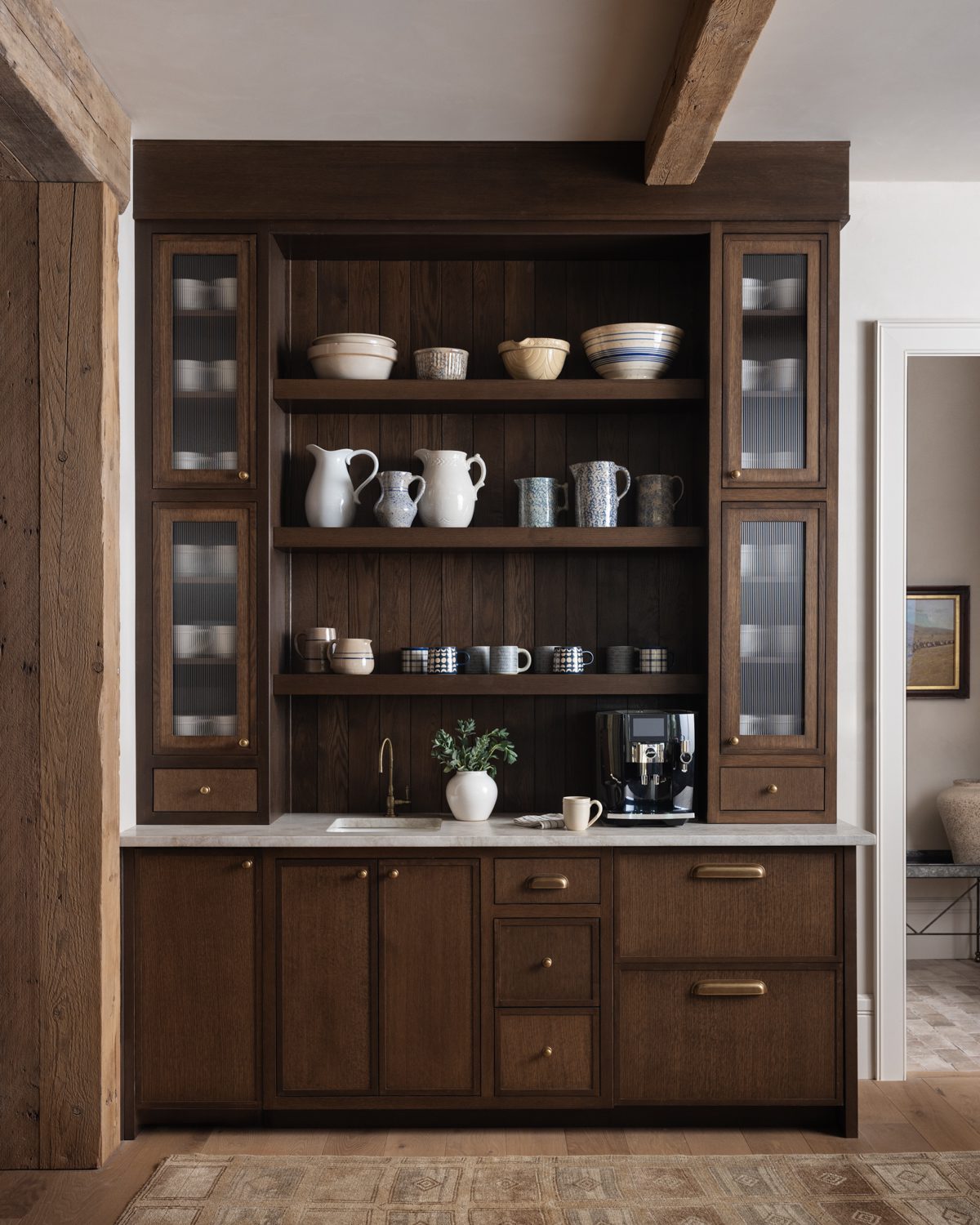 Chinaware Pantry with Glass Panels