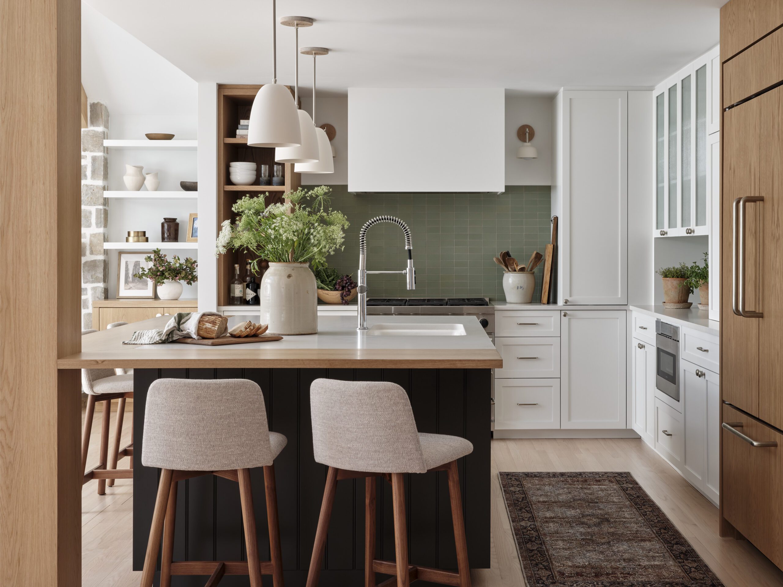 Modern traditional kitchen and dining room design