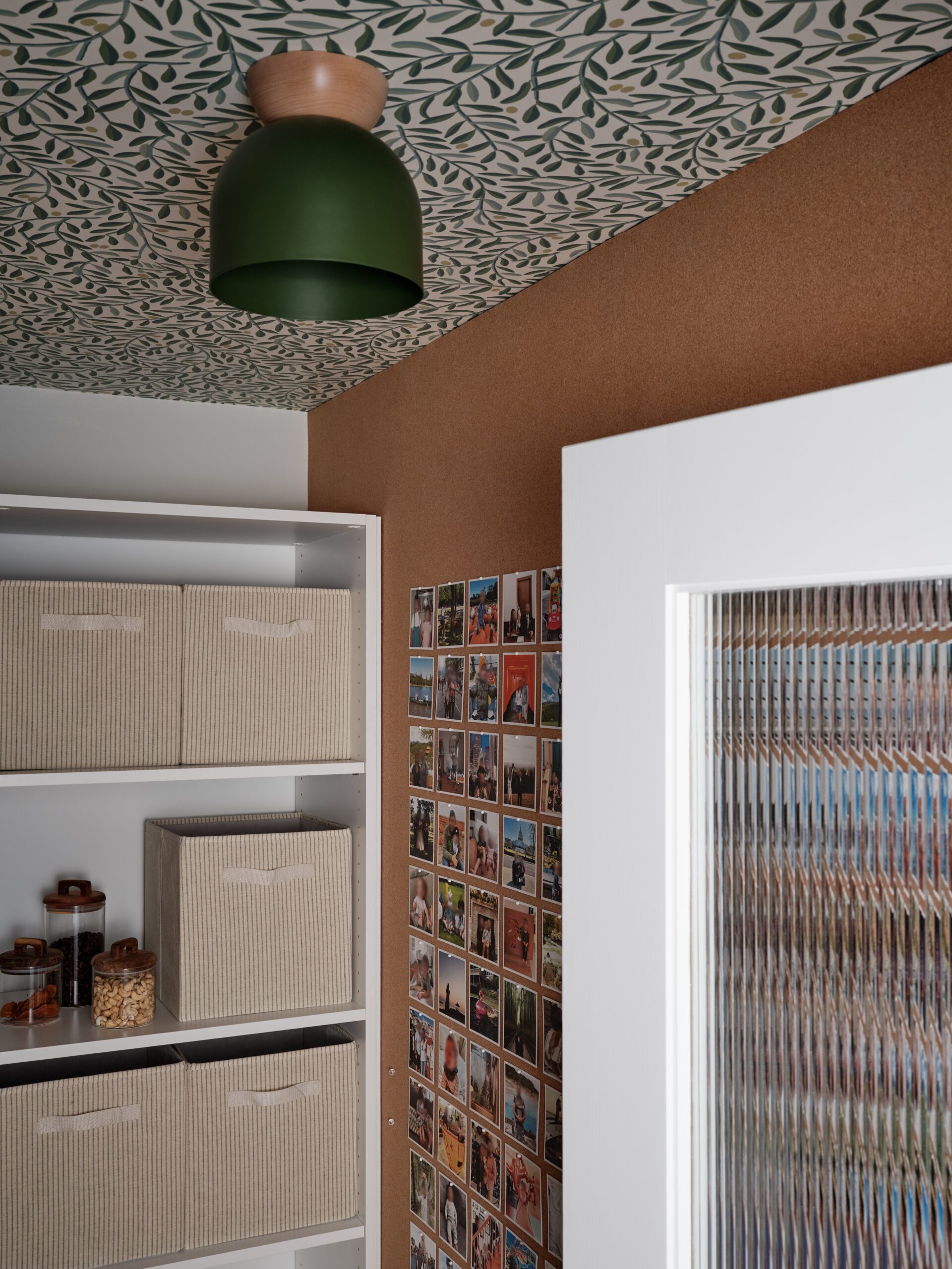 Storage entryway wallpaper