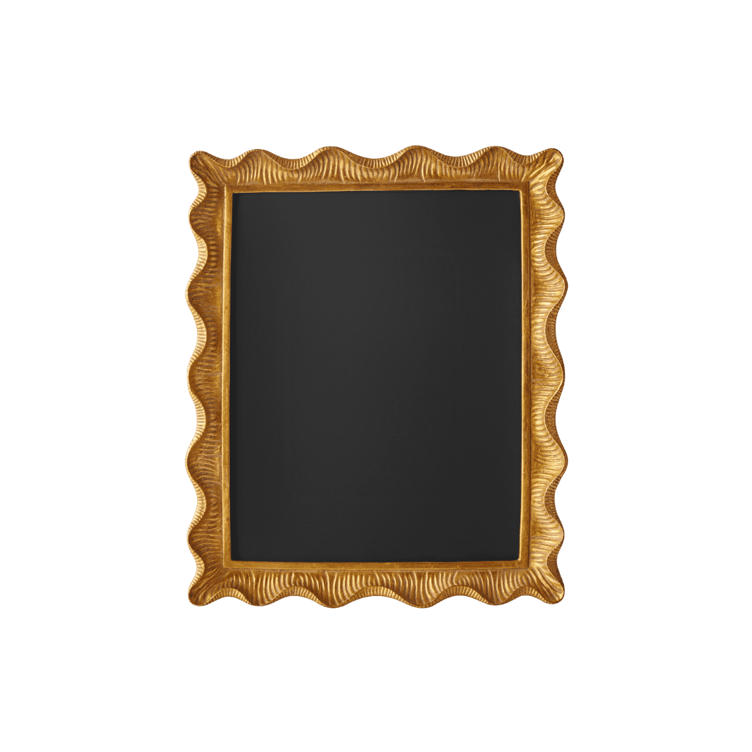 Gold scalloped artwork frame