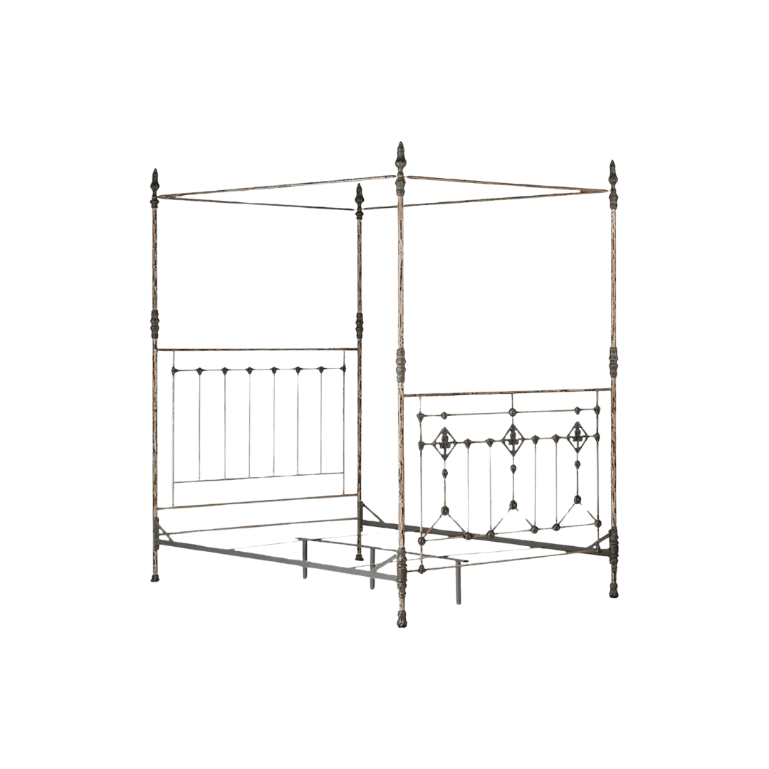 Iron antique canopy bed inspiration