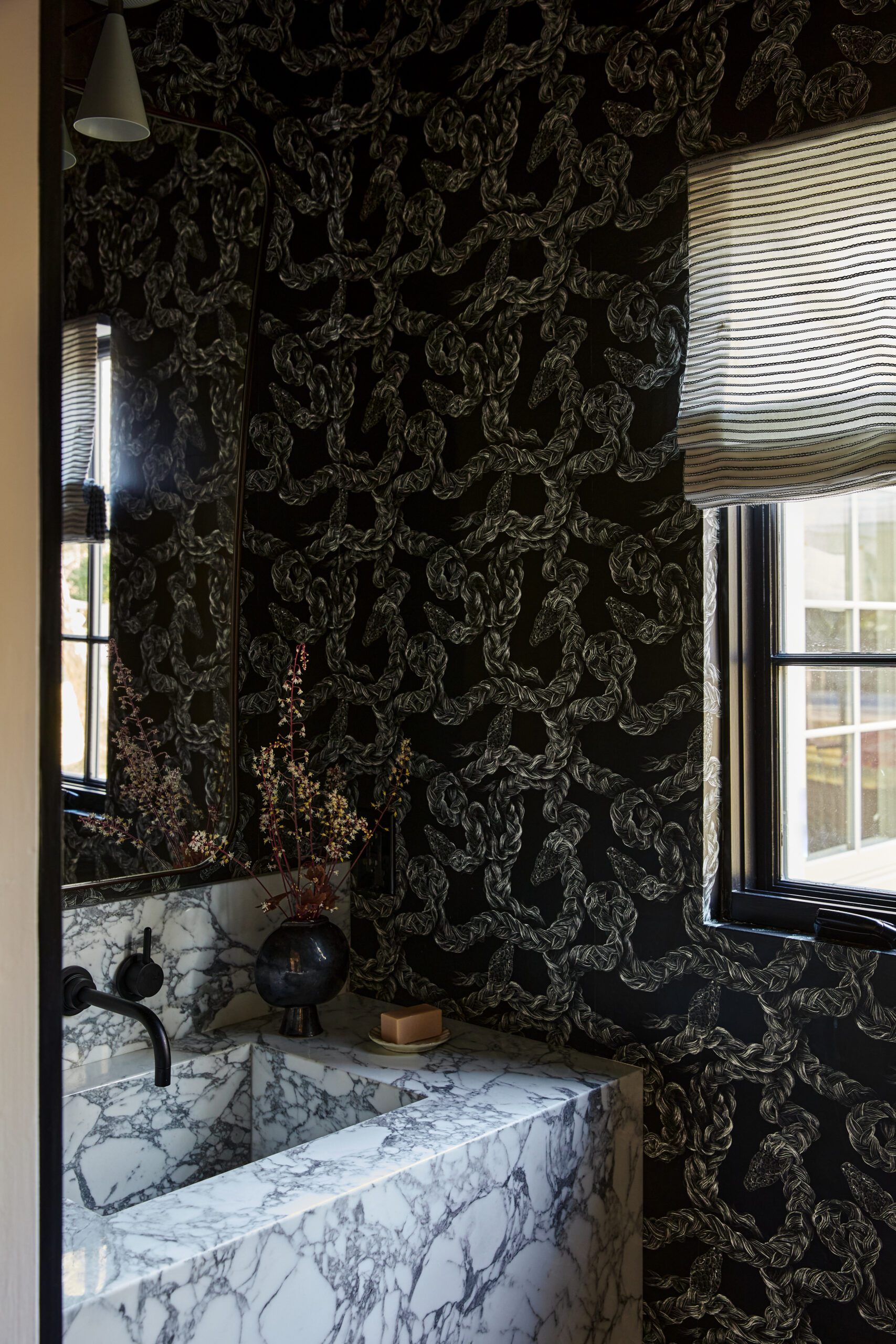 Wallpapered bathroom inspiration