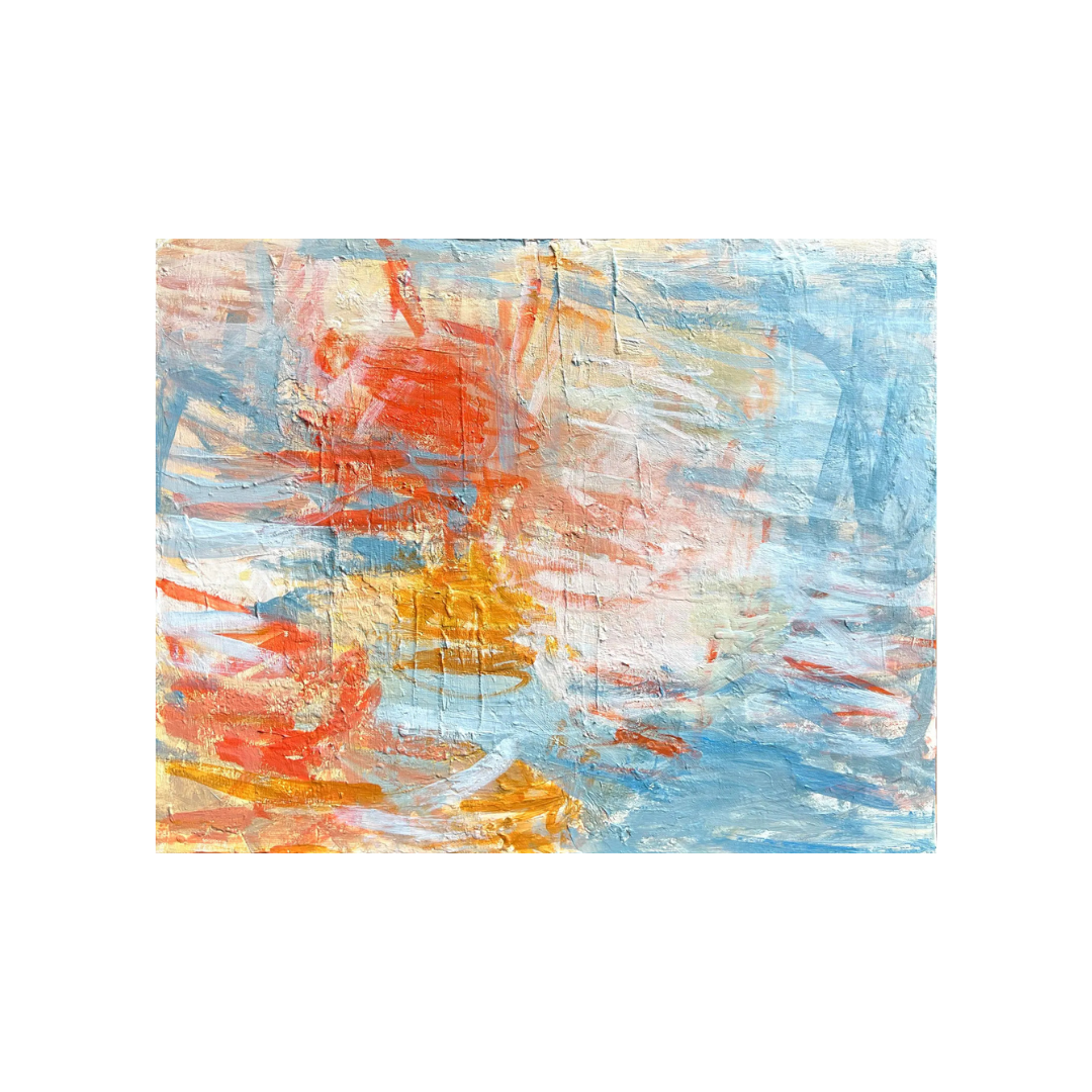 Colorful expressionist painting