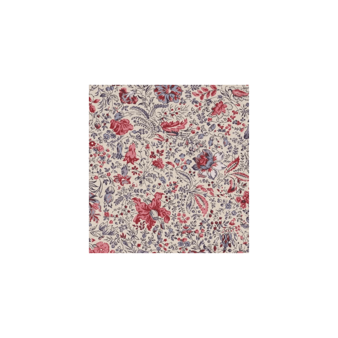 Pink and purple floral fabric