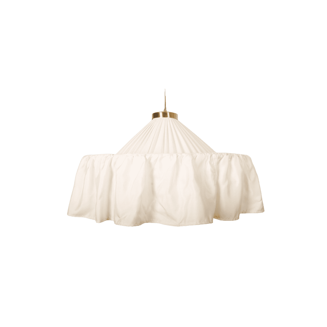 Silk fabric pendant light fixture