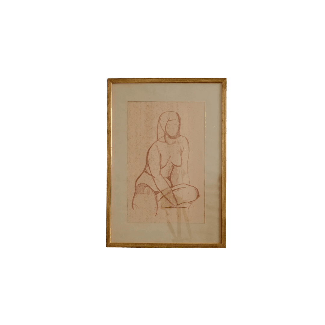 Vintage line drawing artwork