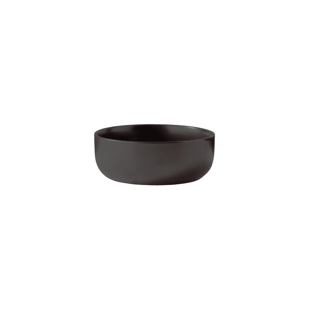 Black matte soup bowl