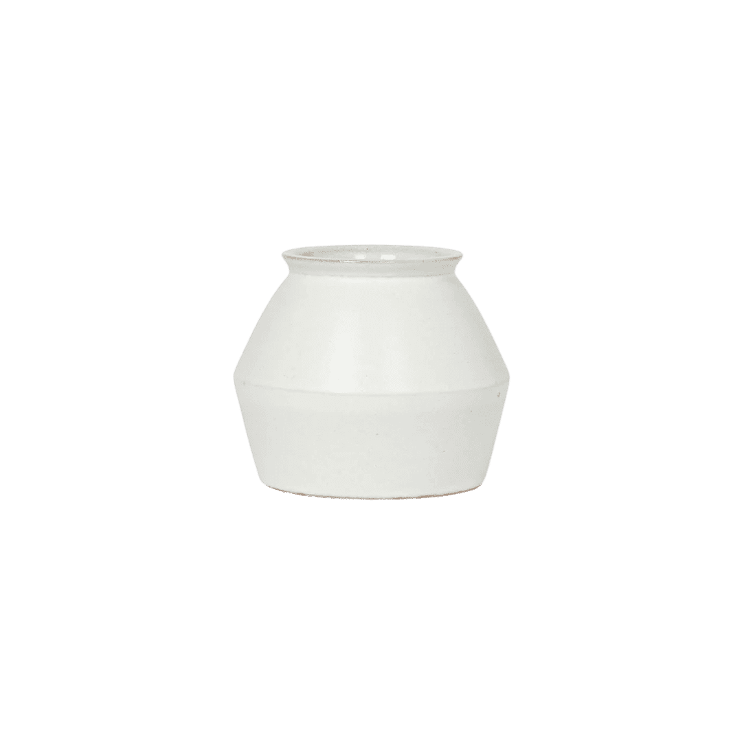 White ceramic vase