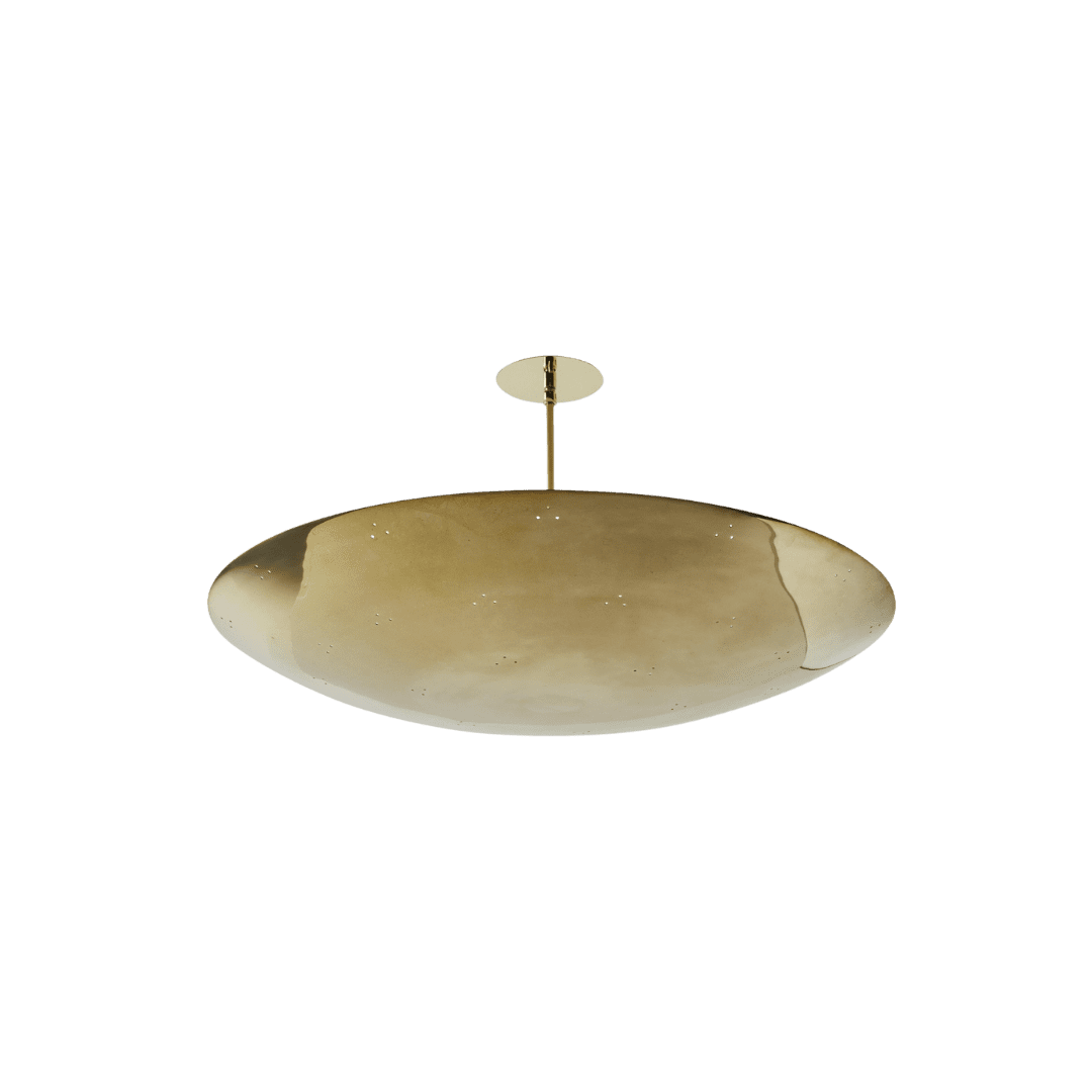 Brass polished pendant light fixture