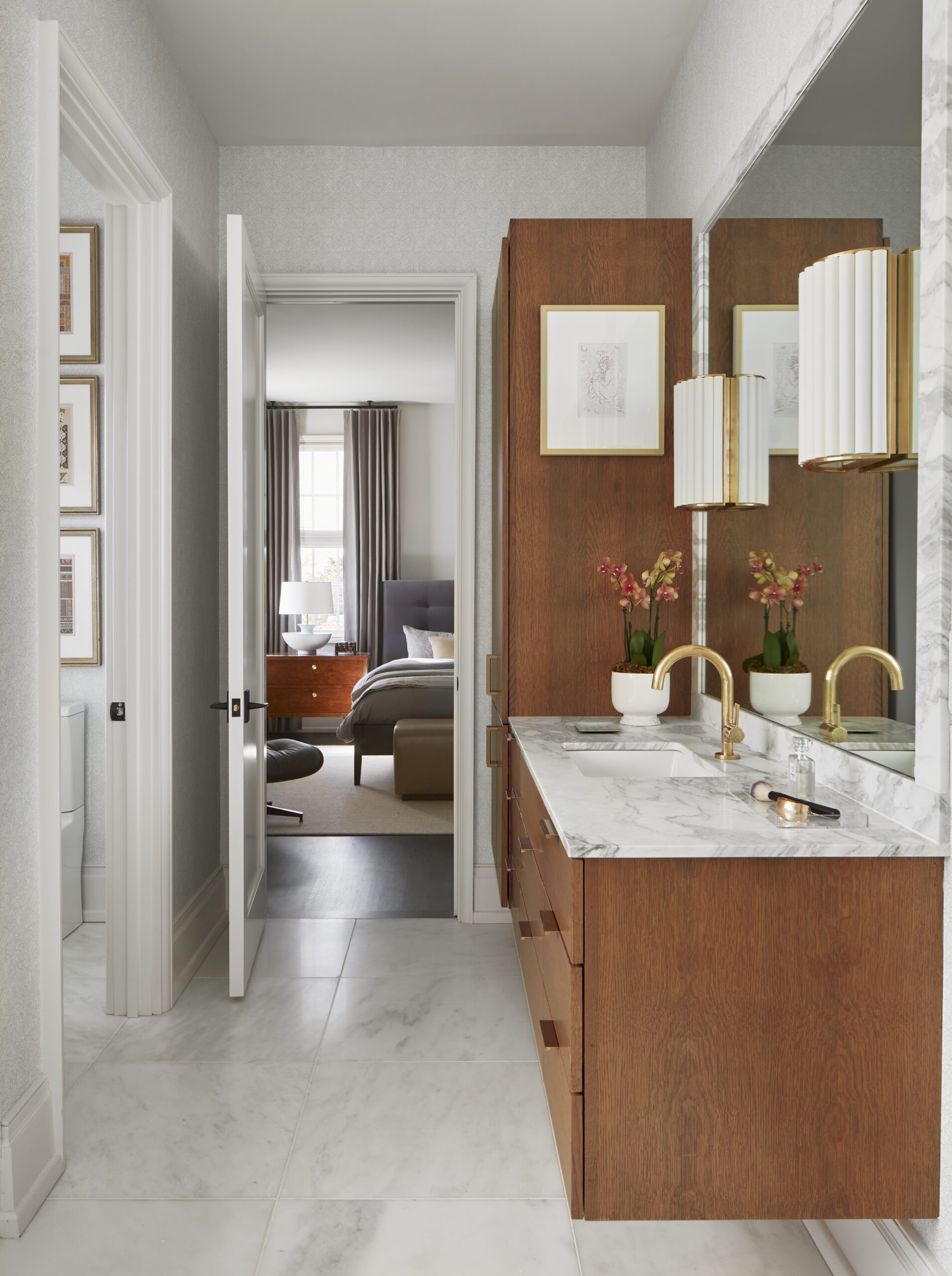 Bathroom into Bedroom Doorway