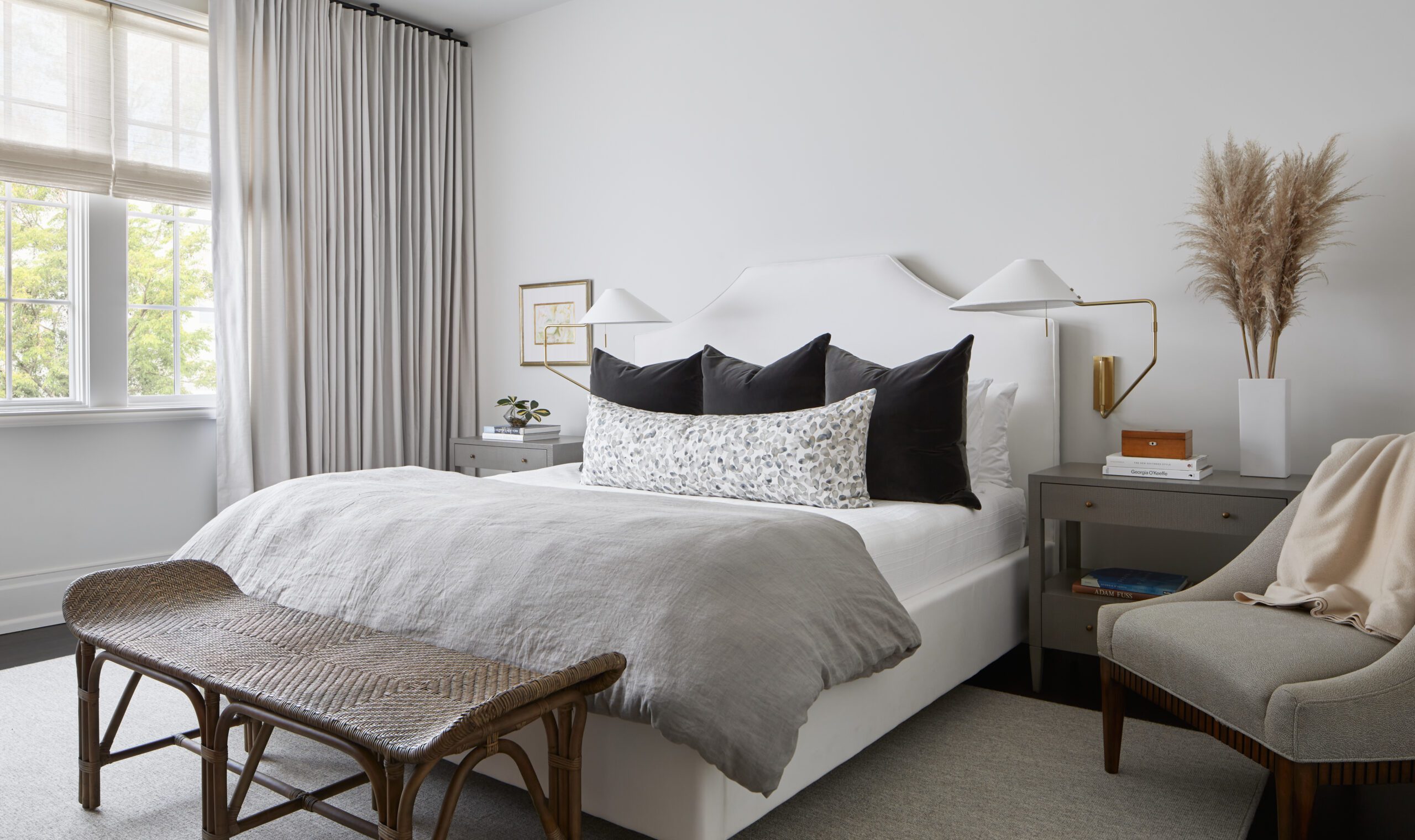 White and Grey Bedroom