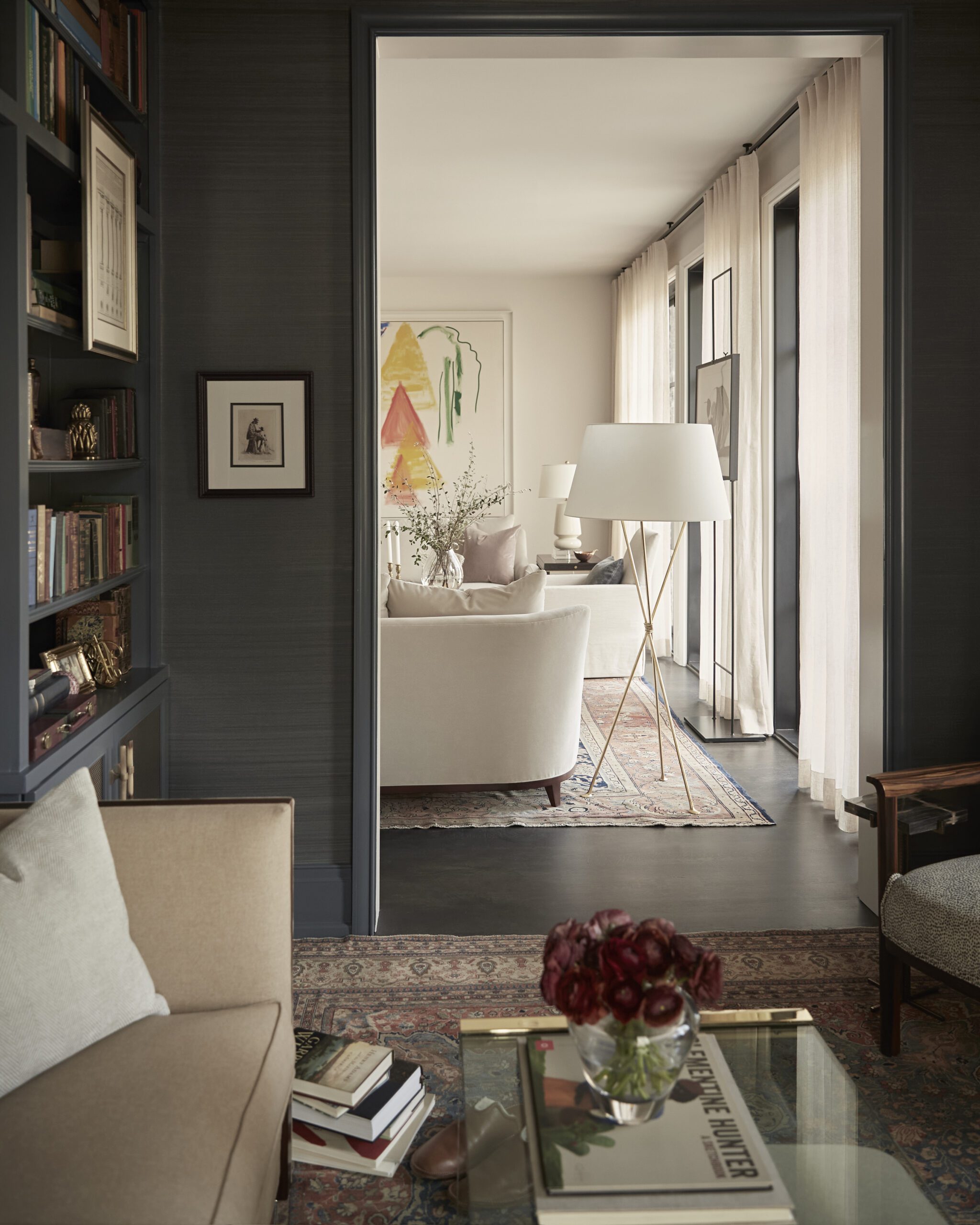 Library into Living Room Doorway