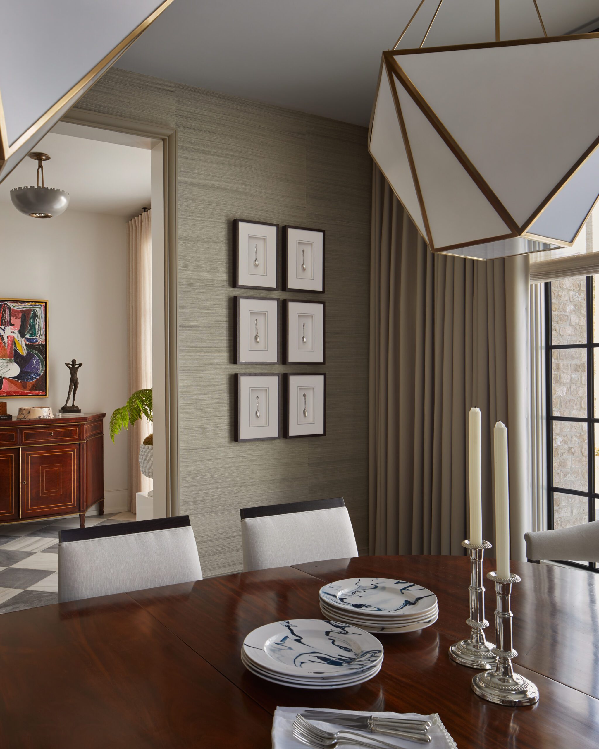 Dining Room With Hanging Spoons