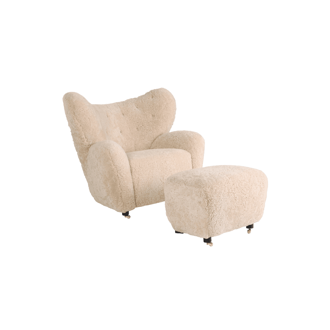 Fuzzy Cream Chair