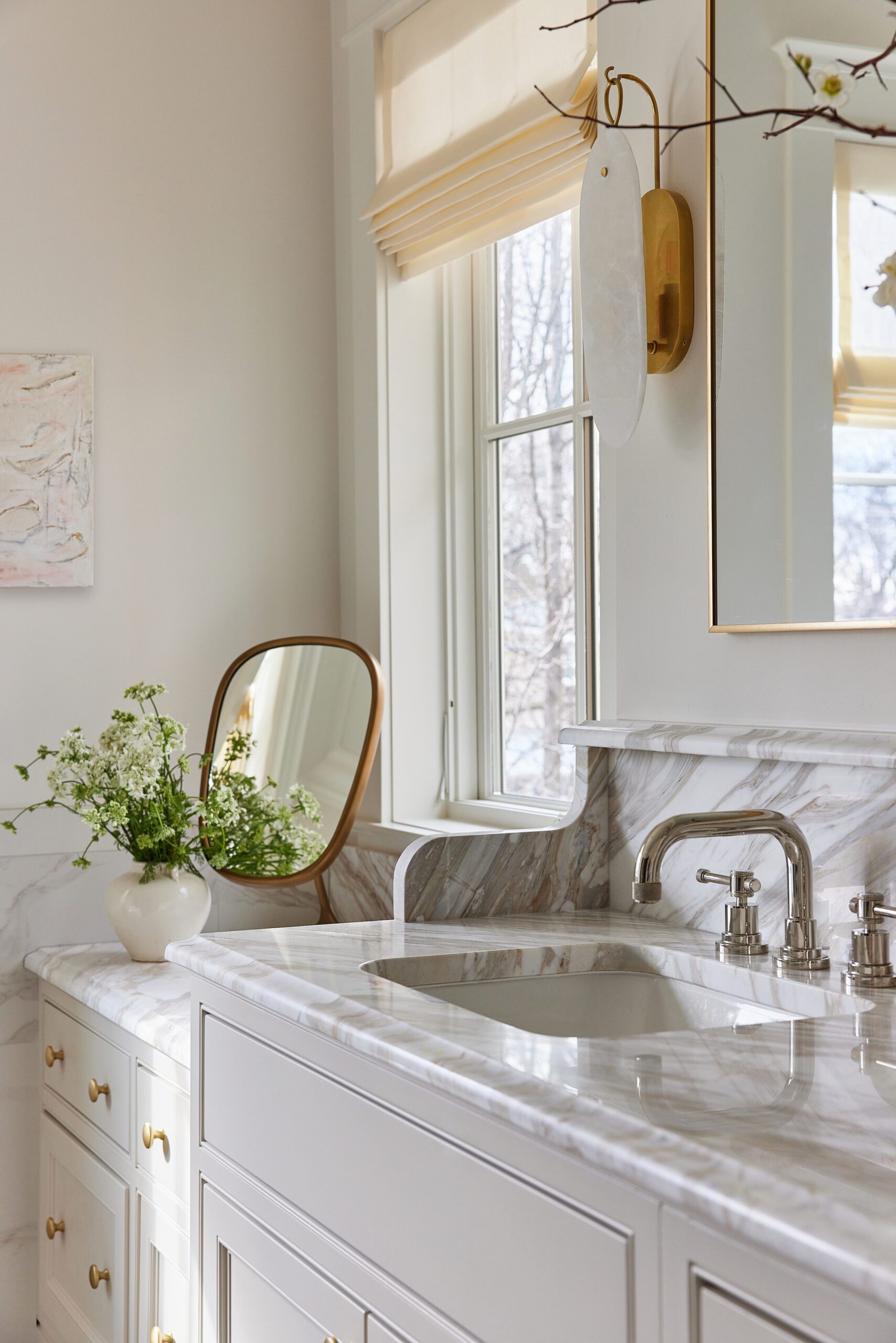 Marble bathroom details