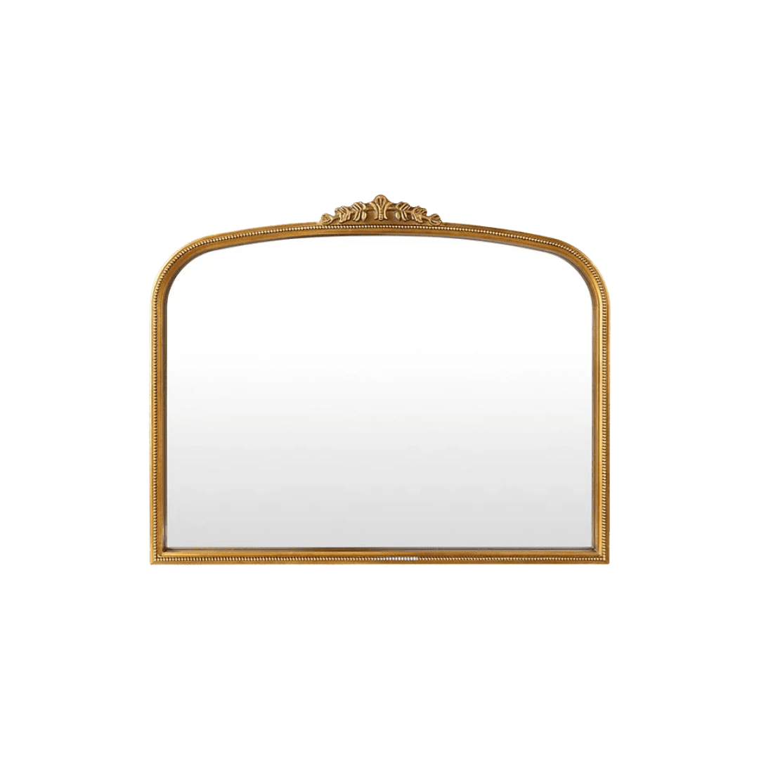 gold mirror with accent