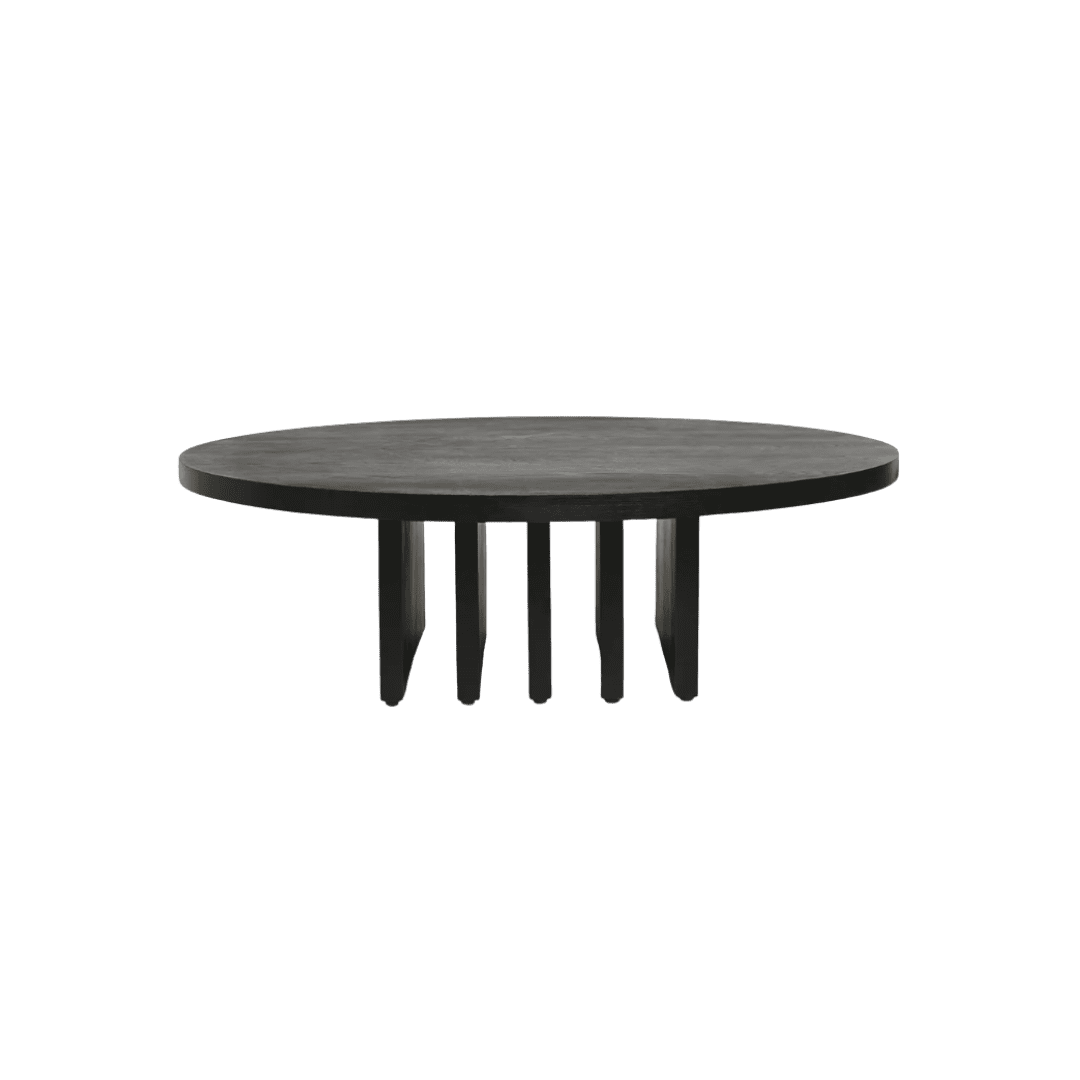 Black Straight Legged Table