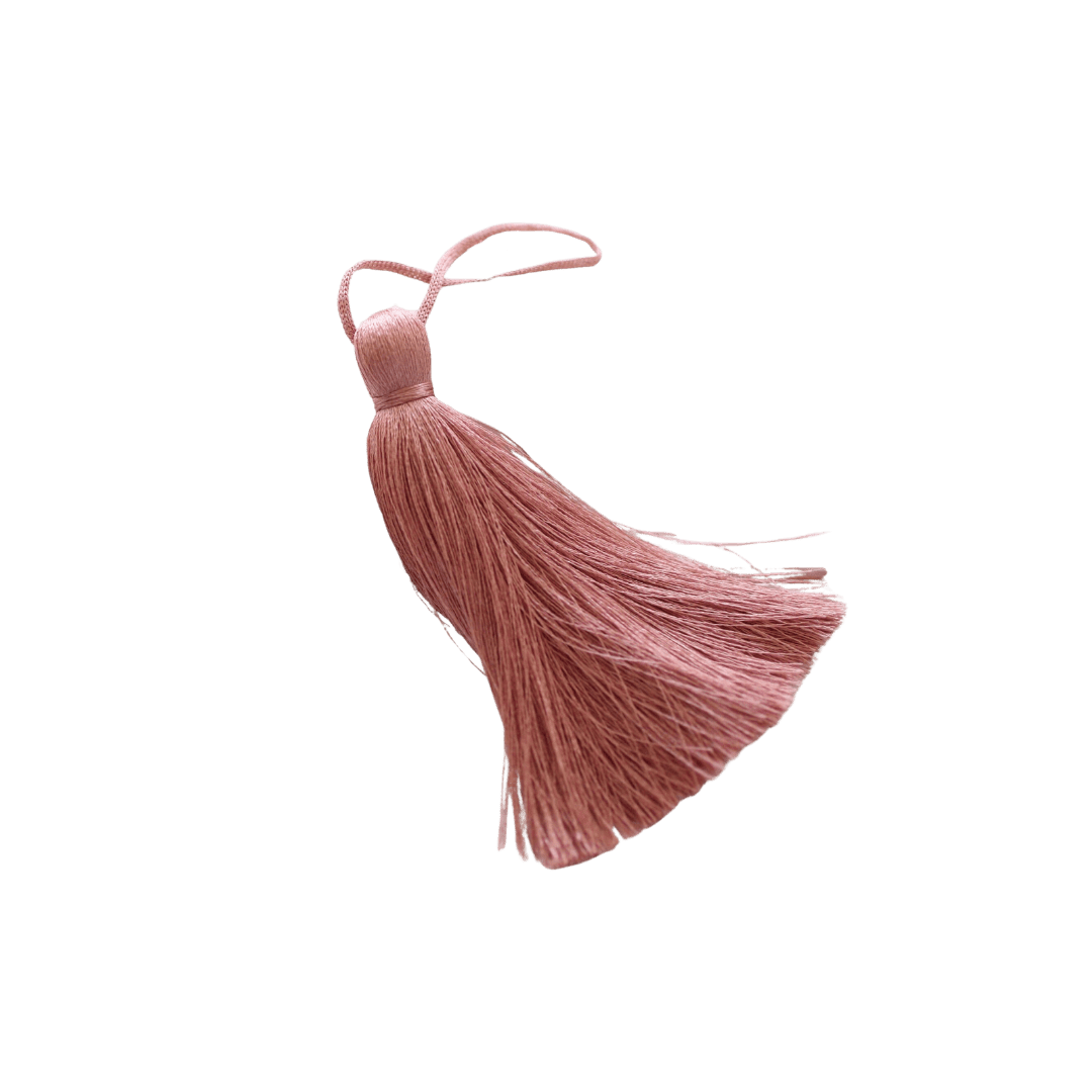 Pink silk tassel