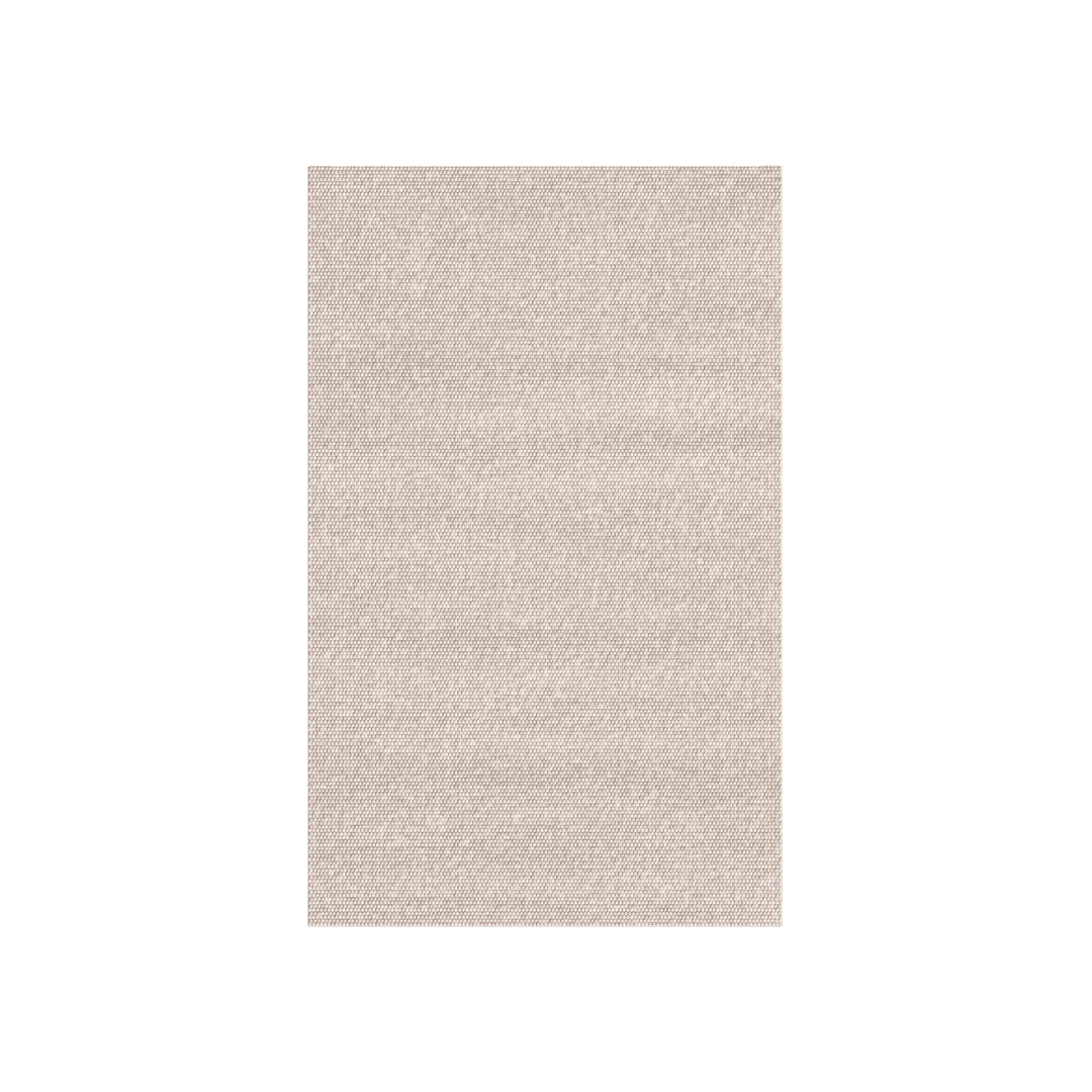 Beige wool area rug