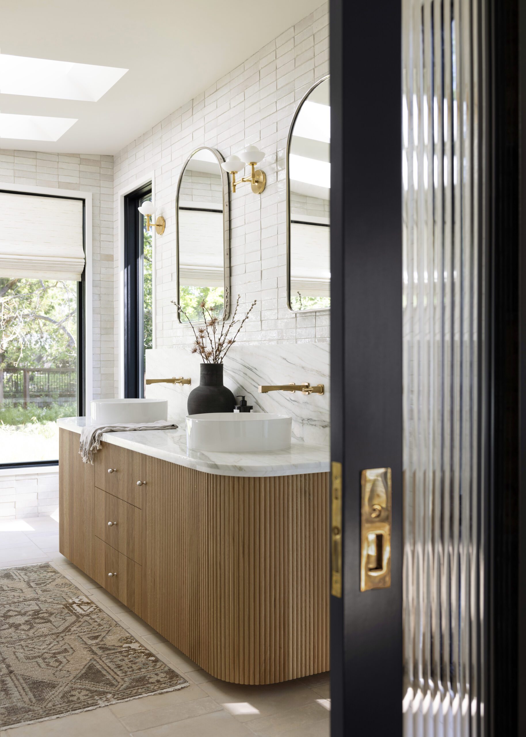 Circular Wooden Vanity