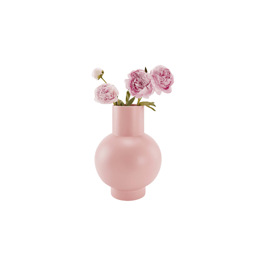 Pink sculptural vase