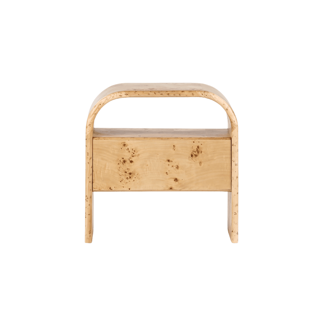 Rounded Wooden Table