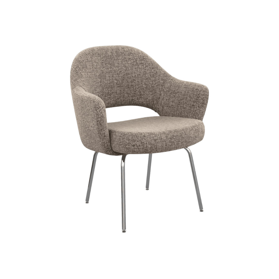 Midcentury modern tan chair