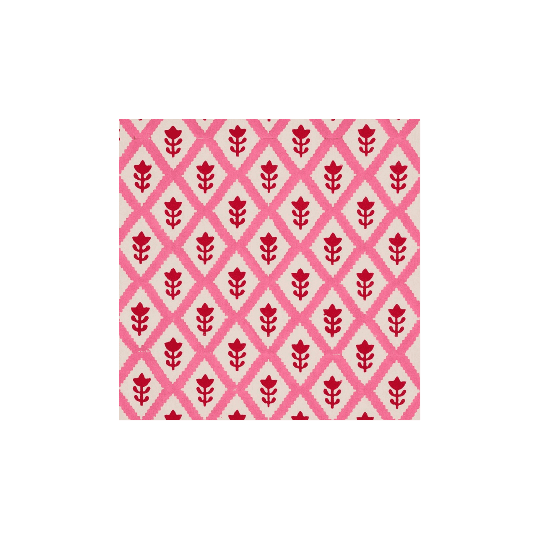 Pink fabric with florals