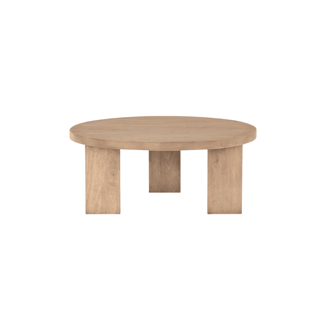 Oak wooden coffee table