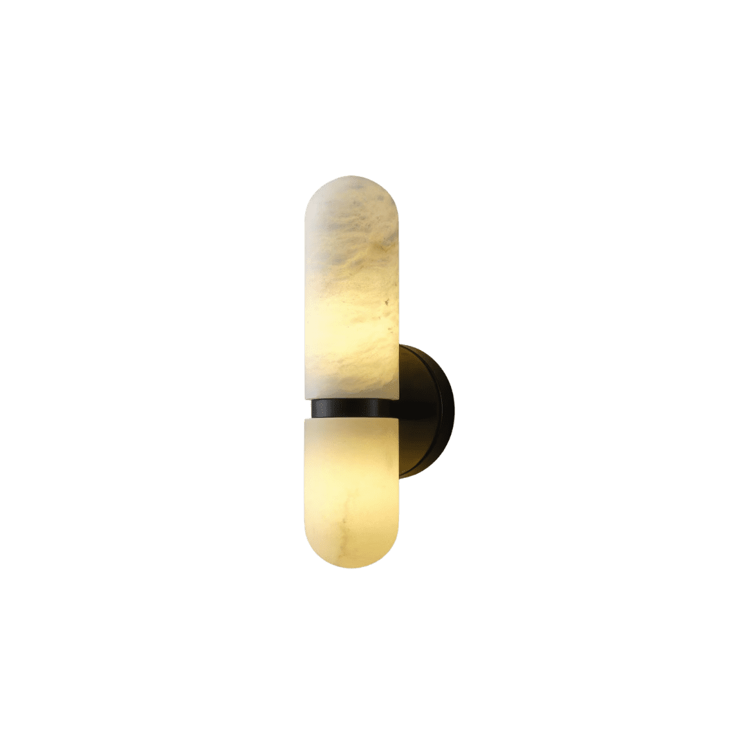 Marble wall sconce
