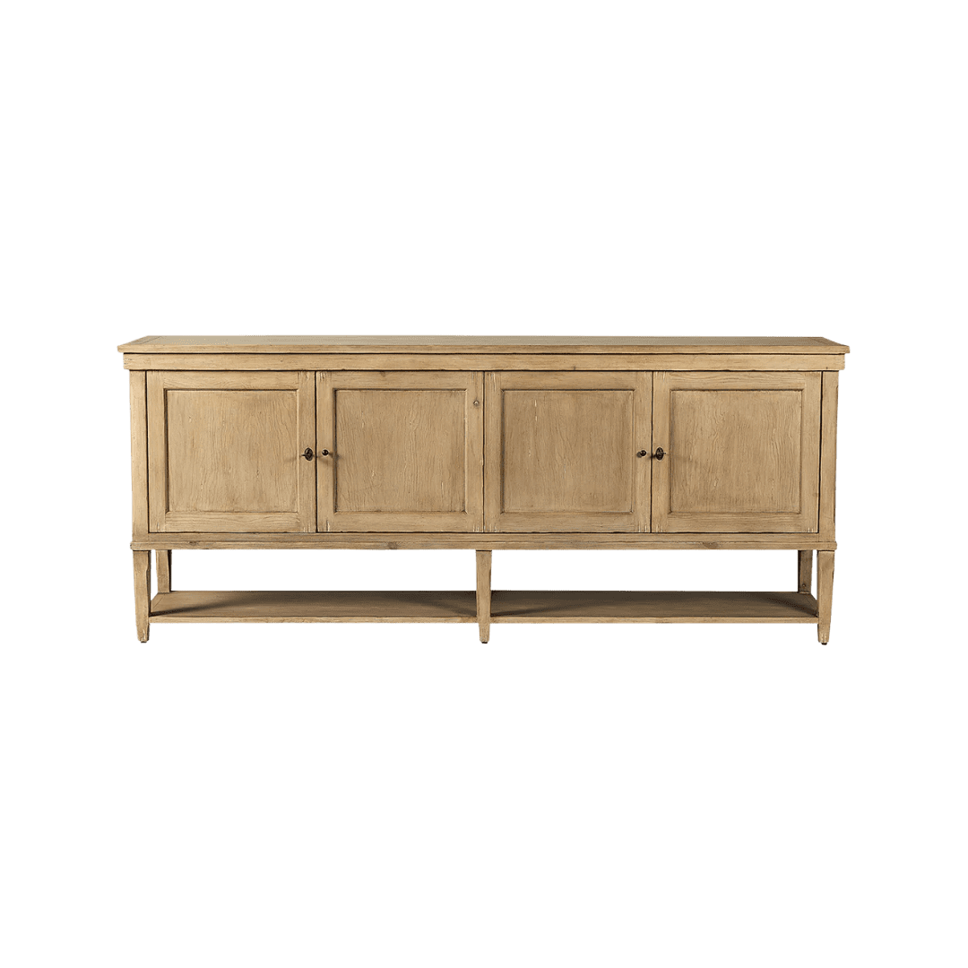 Wooden oak sideboard cabinet